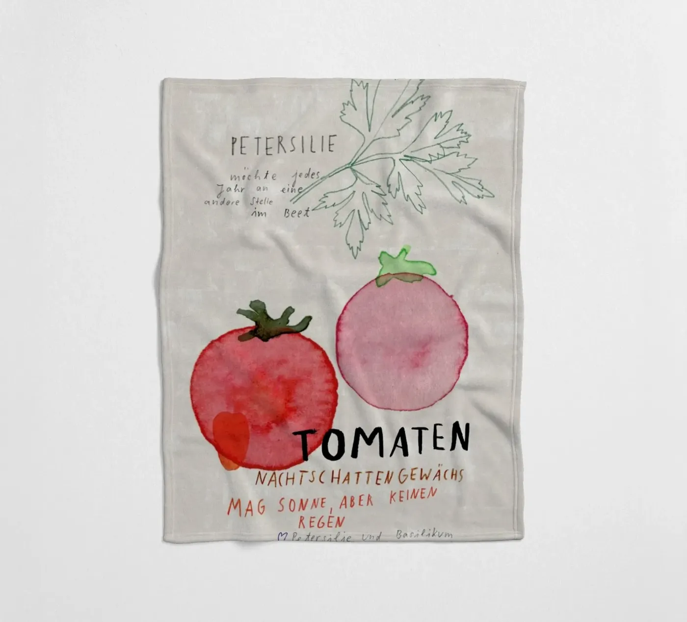 Tomate fleecedeken van Rinah Lang