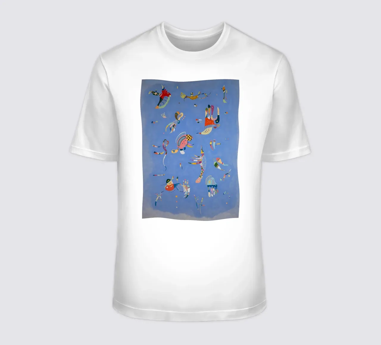 Wassily Kandinsky - Hemelsblauw t-shirt van Timeless Artworks