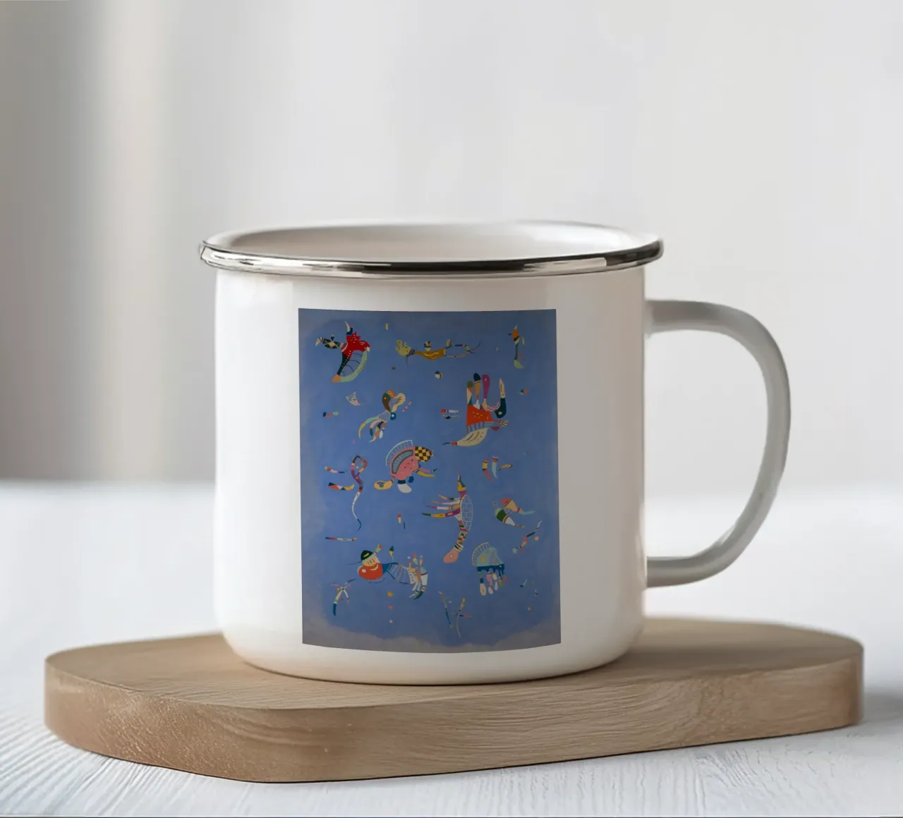 Wassily Kandinsky - Blu cielo tazza in smalto da Timeless Artworks