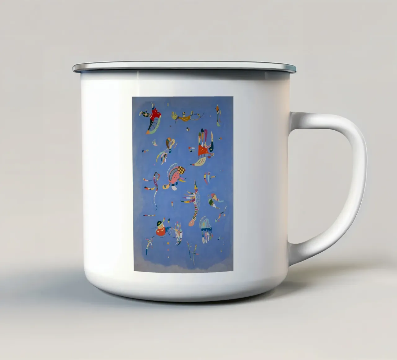 Wassily Kandinsky - Blu cielo tazza in smalto da Timeless Artworks