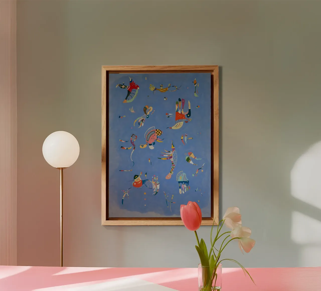 Wassily Kandinsky - Blu cielo alluminio dibond da Timeless Artworks