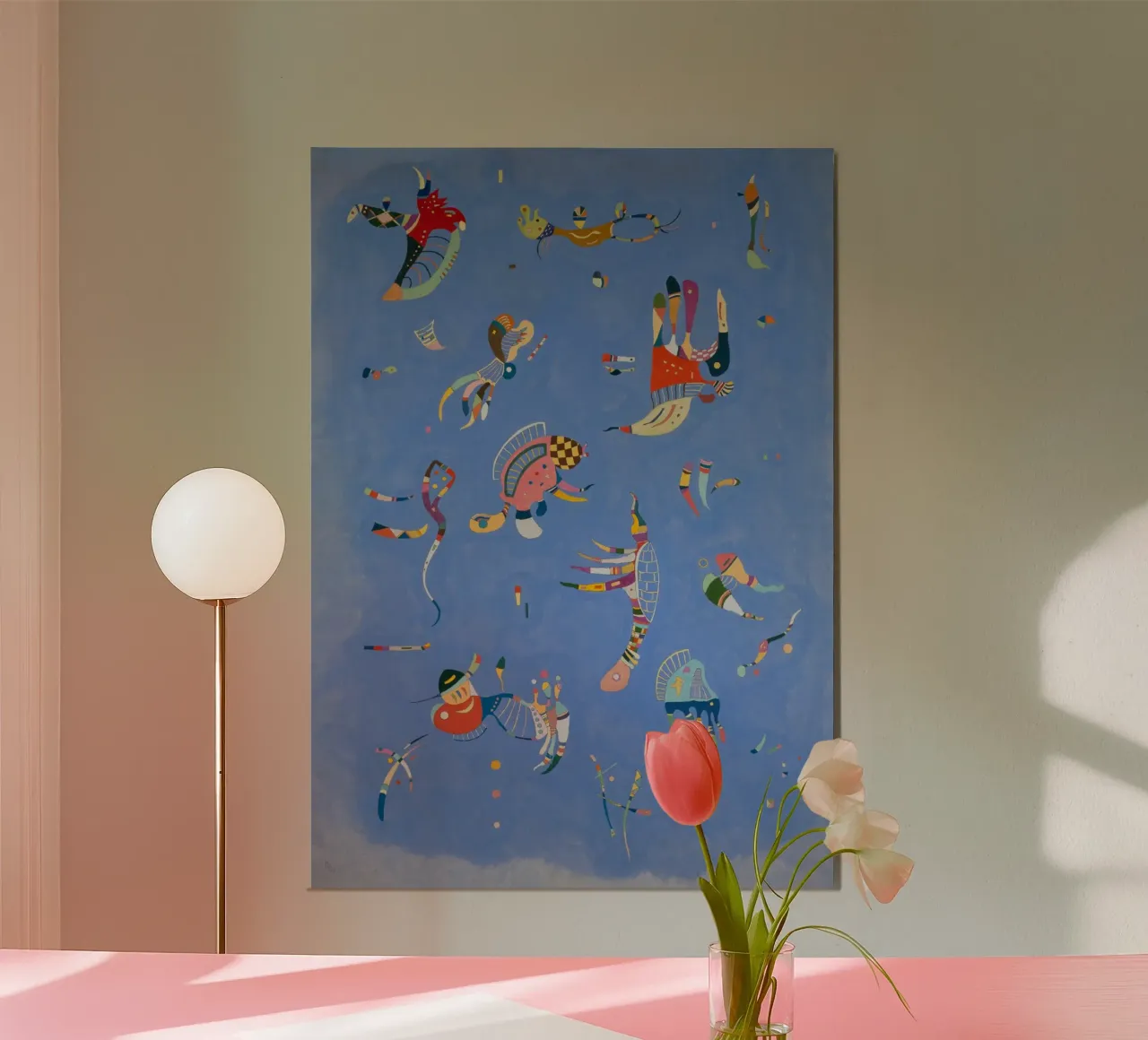 Wassily Kandinsky - Himmelblau Hahnemühle von Timeless Artworks