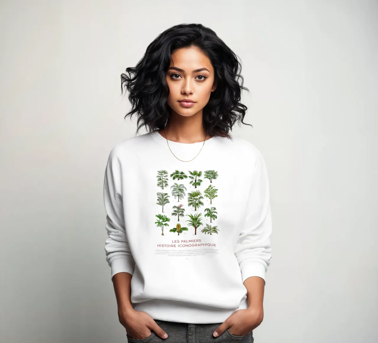 Types of Palm Trees Chart sweatshirt by Vintagrafica