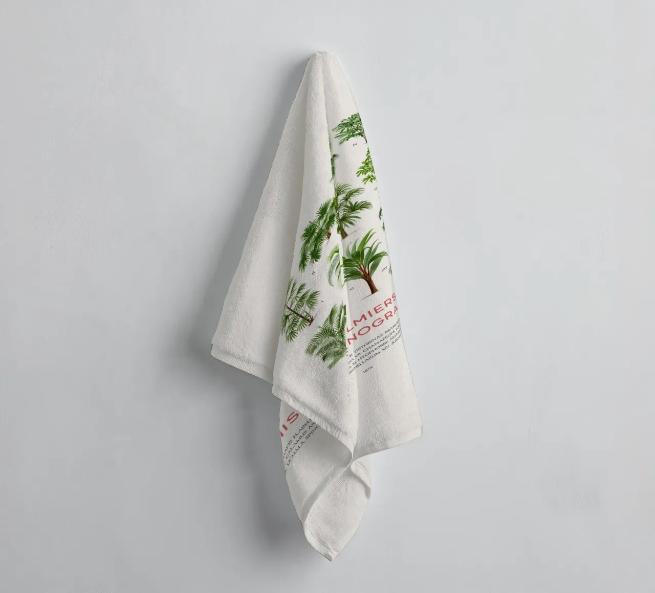 Grafico dei tipi di palme asciugamano da bagno da Vintagrafica