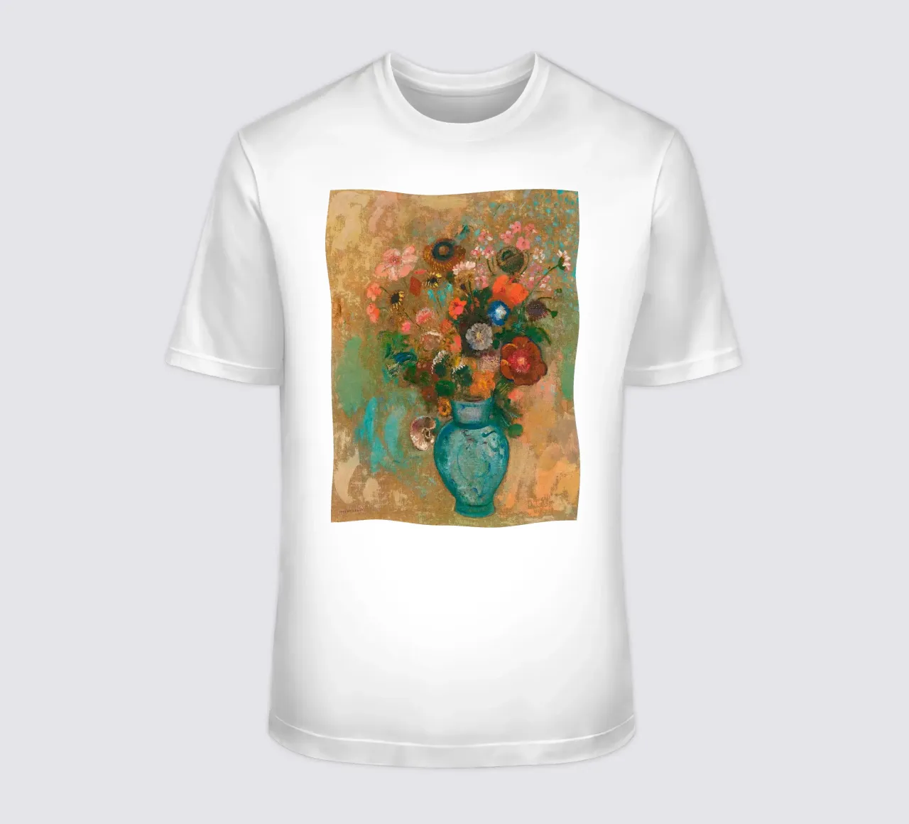 Odilon Redon - Fiori in un vaso blu t-shirt da Timeless Artworks