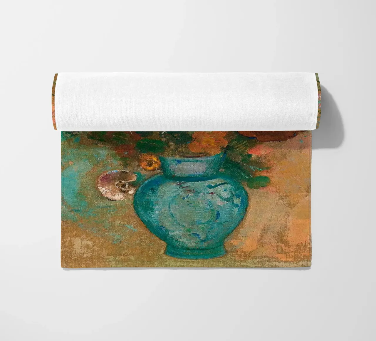Odilon Redon - Fiori in un vaso blu telo mare da Timeless Artworks