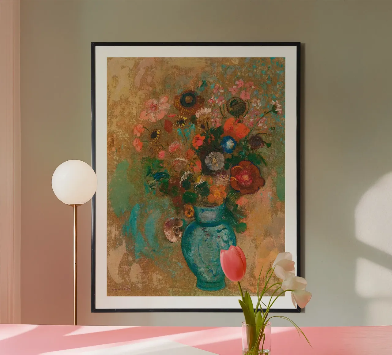 Odilon Redon - Fiori in un vaso blu carta hahnemühle da Timeless Artworks