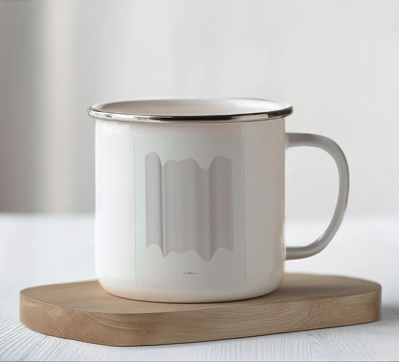 Waves tazza in smalto da Nordic Creators