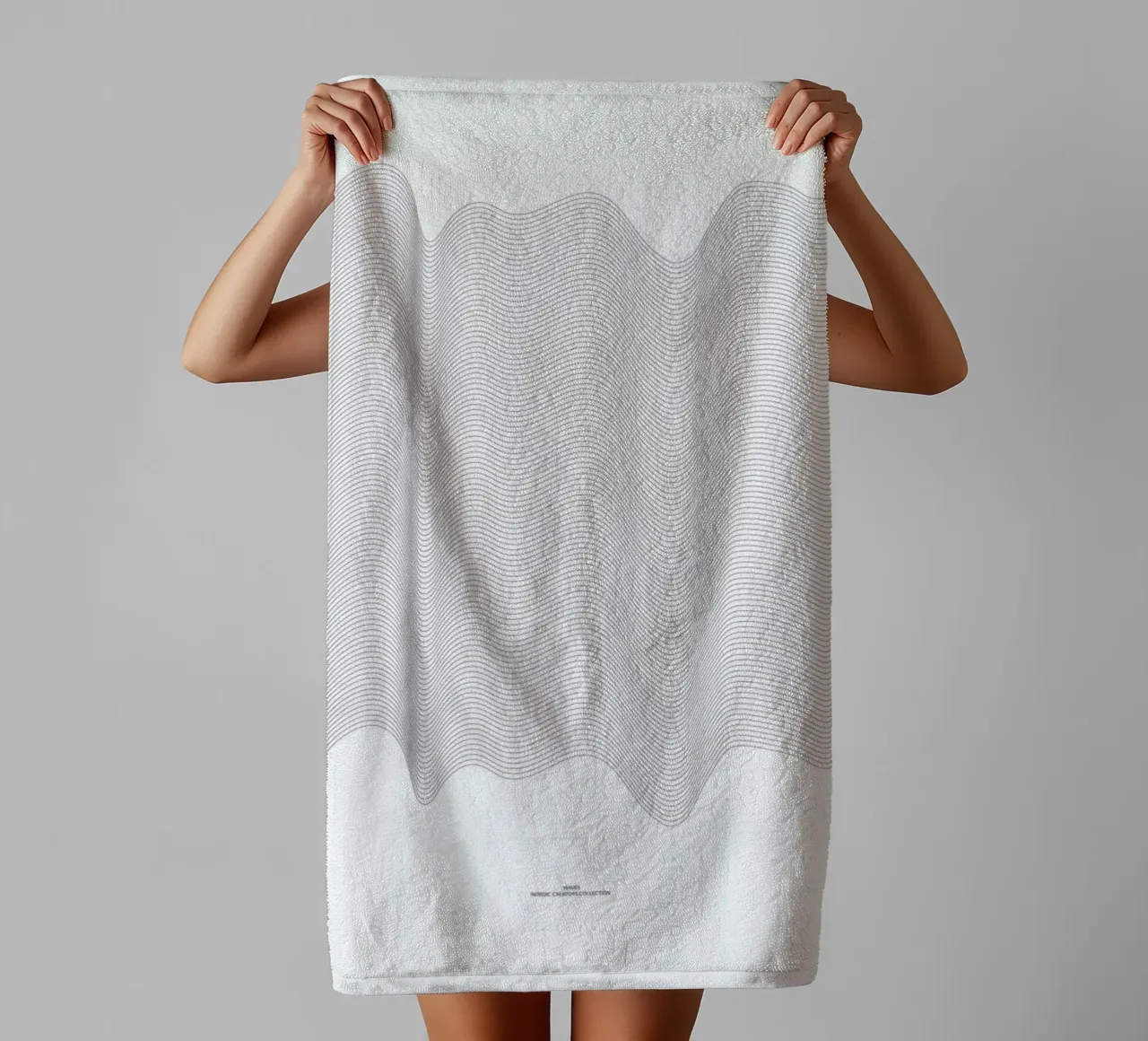 Waves towel by Nordic Creators
