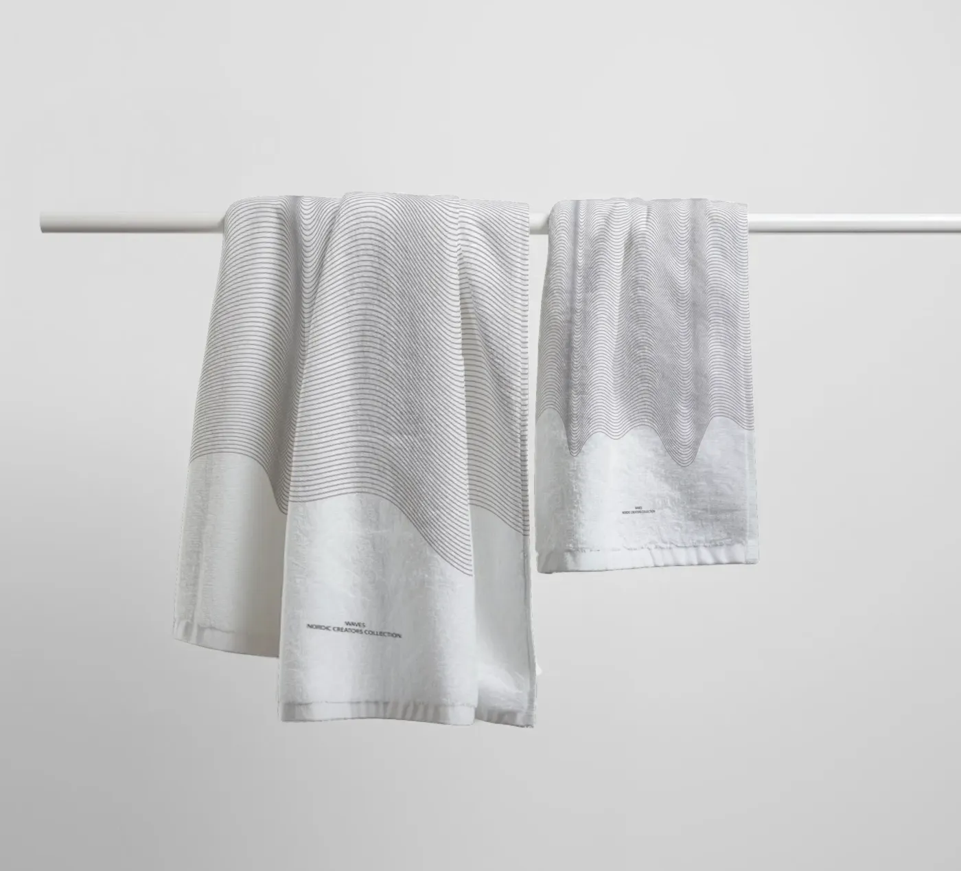 Waves badhanddoek van Nordic Creators