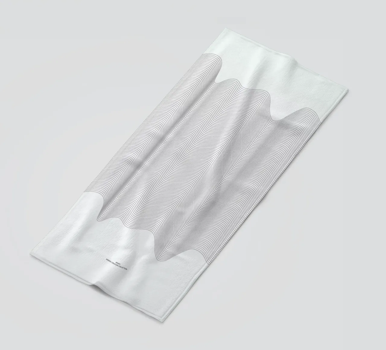 Waves beach towel by Nordic Creators