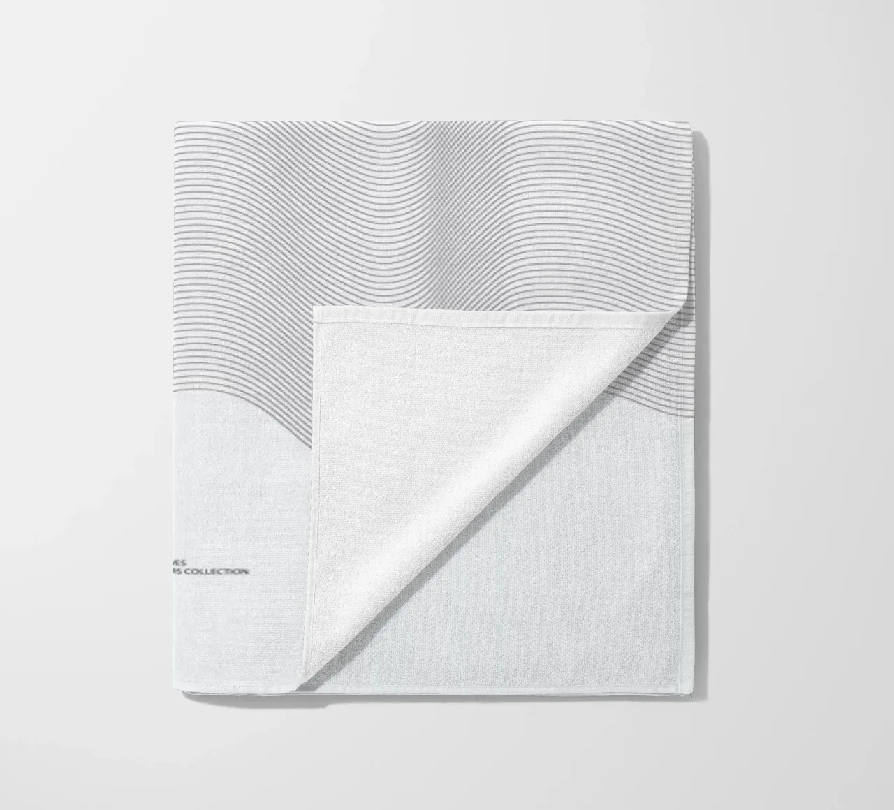 Waves beach towel by Nordic Creators