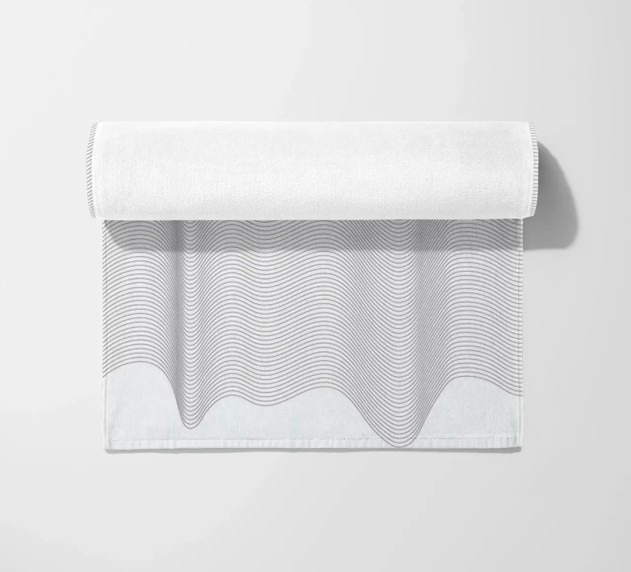 Waves beach towel by Nordic Creators