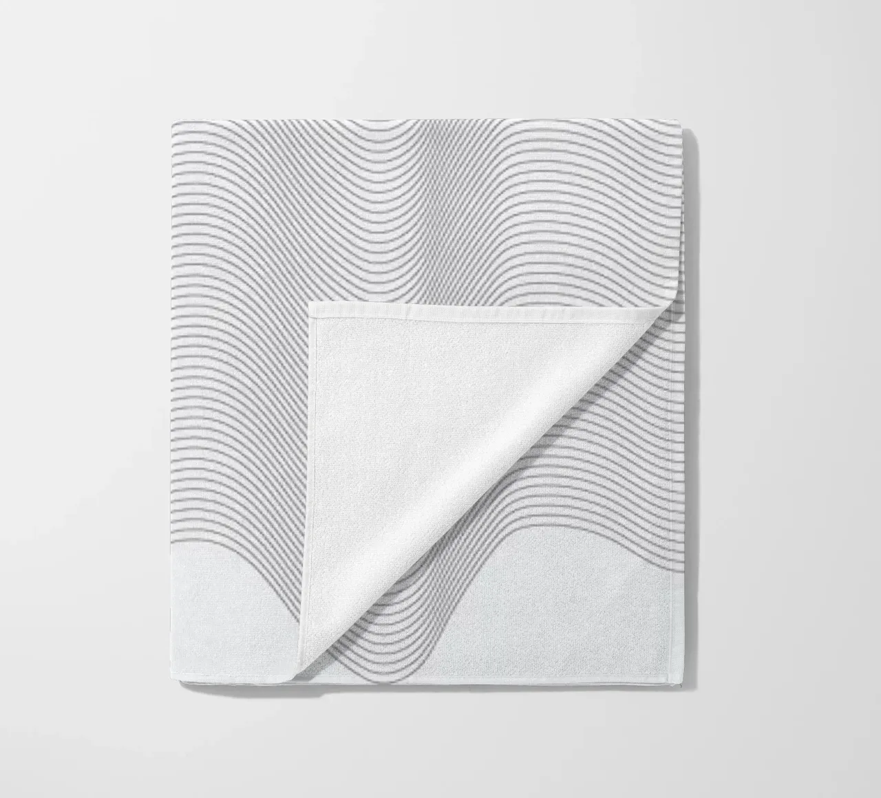 Waves beach towel by Nordic Creators