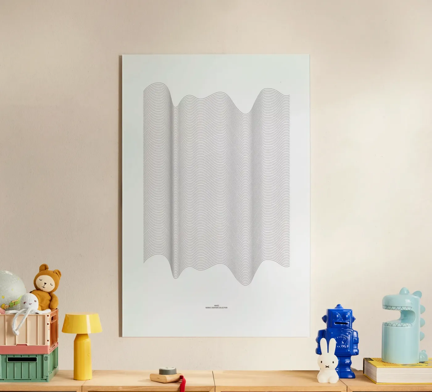 Waves Acryl-Glas von Nordic Creators