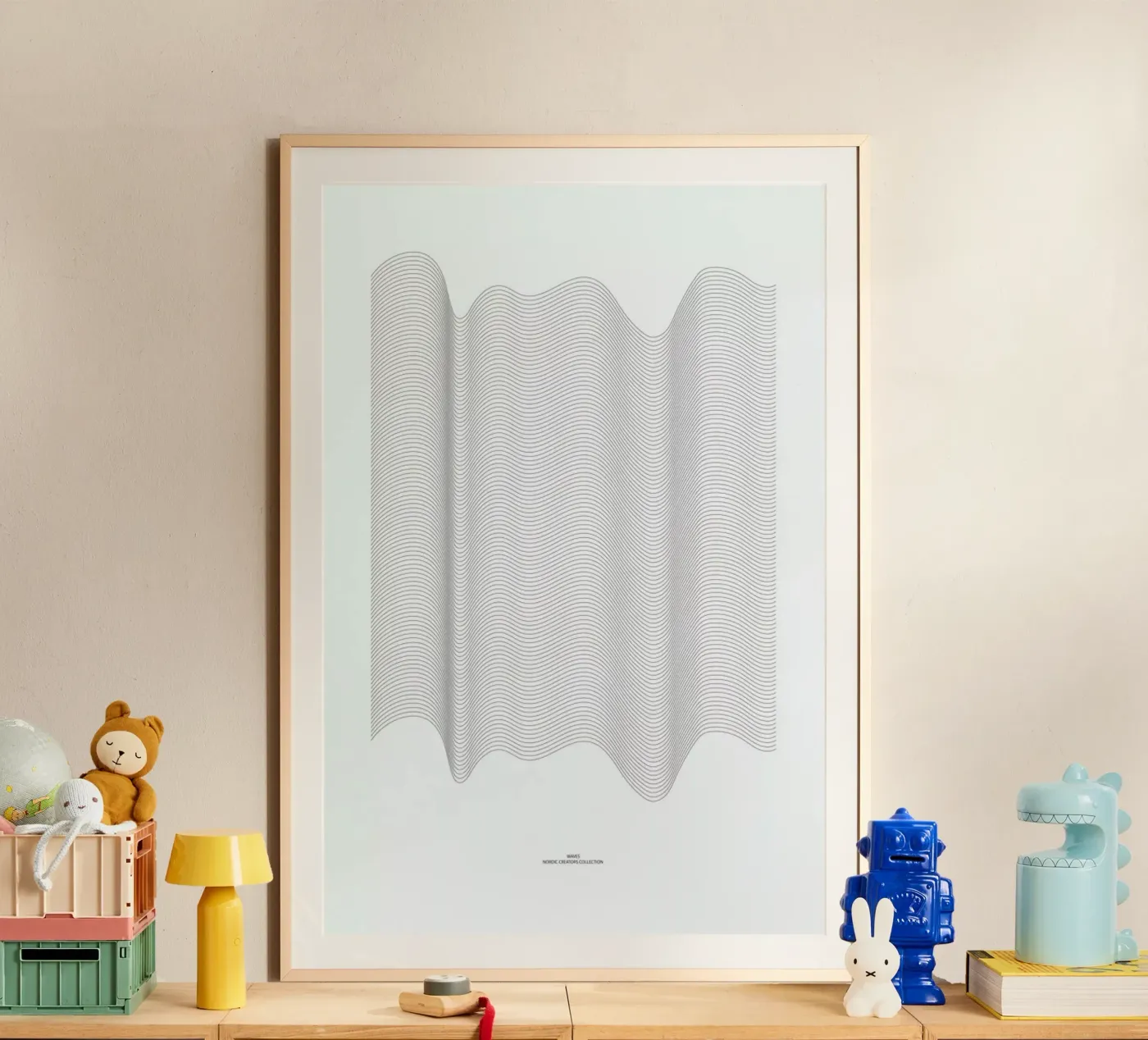 Waves Poster von Nordic Creators