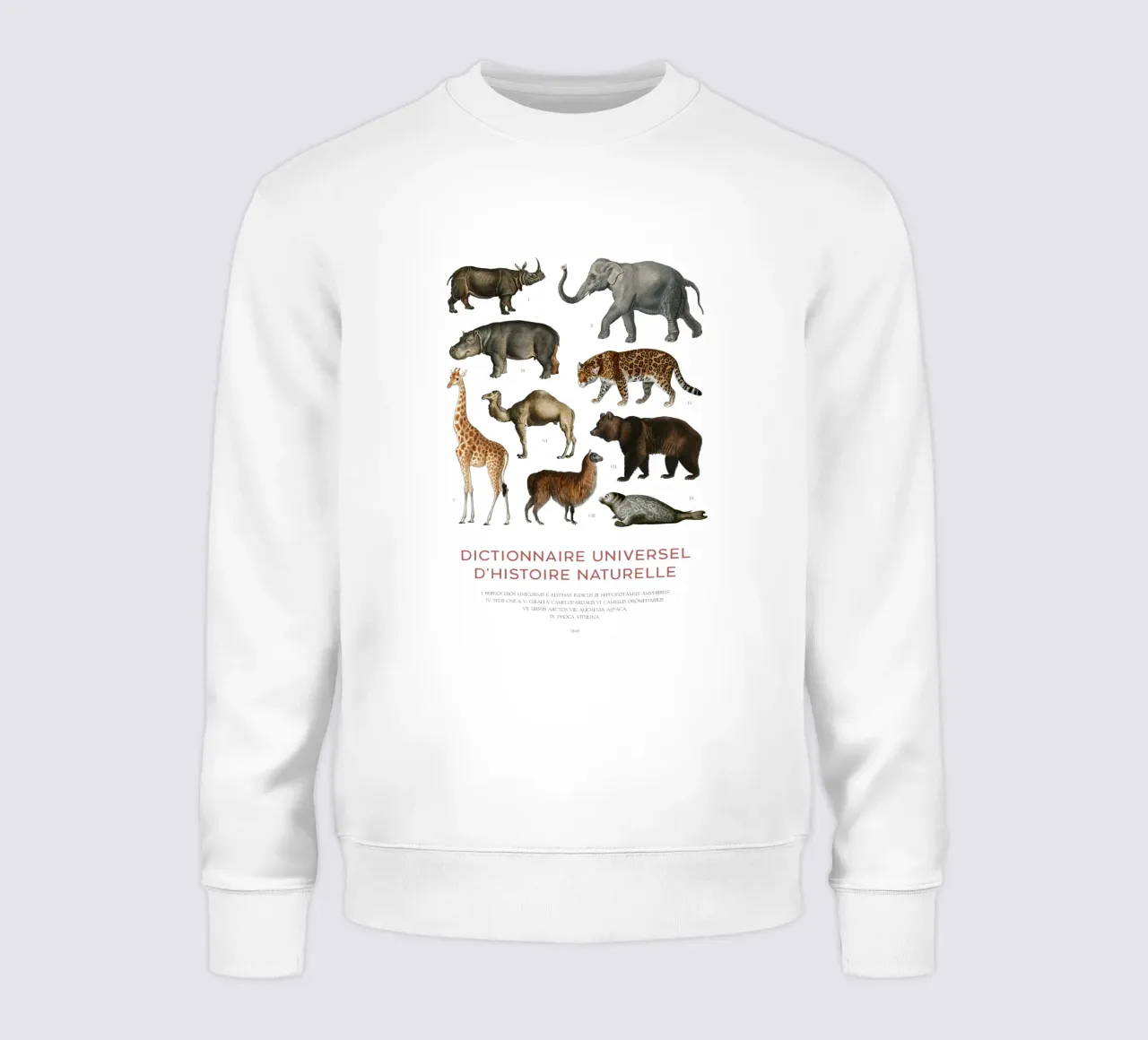 Grafico degli animali selvatici felpa da Vintagrafica