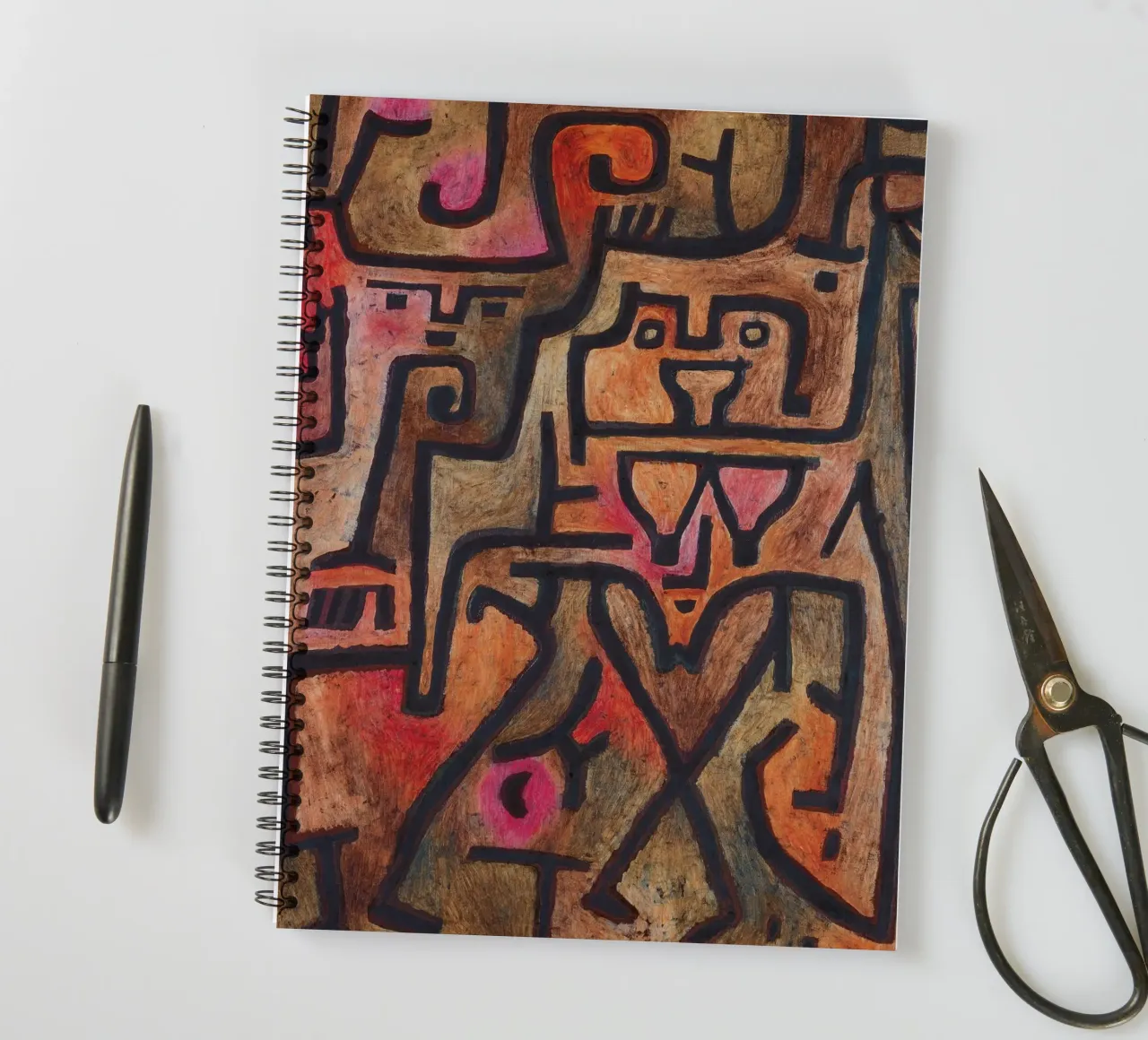 Paul Klee - The Forest Witches spiral notebook by Timeless Artworks