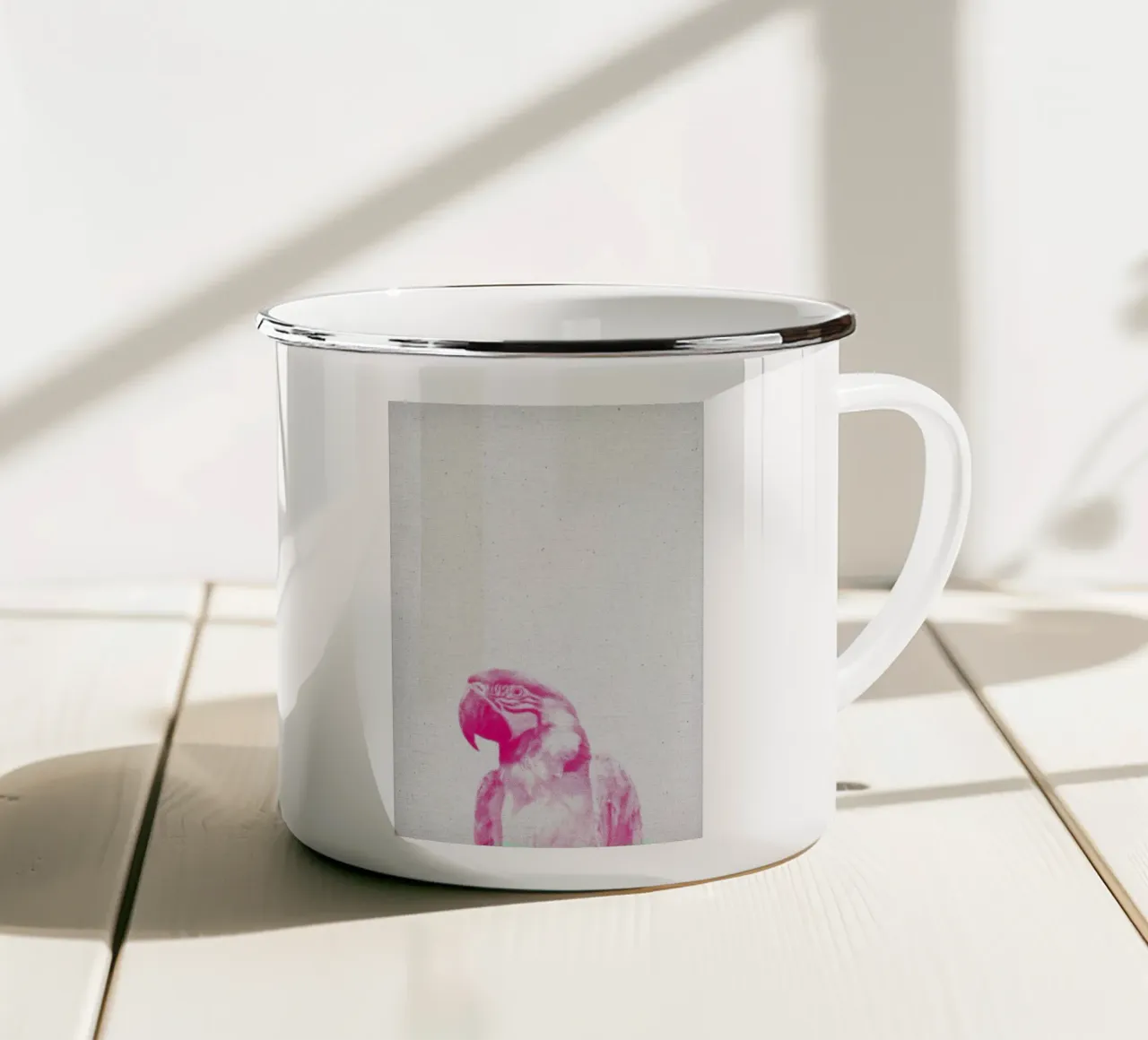 Papagei 02 tazza in smalto da Froilein Juno