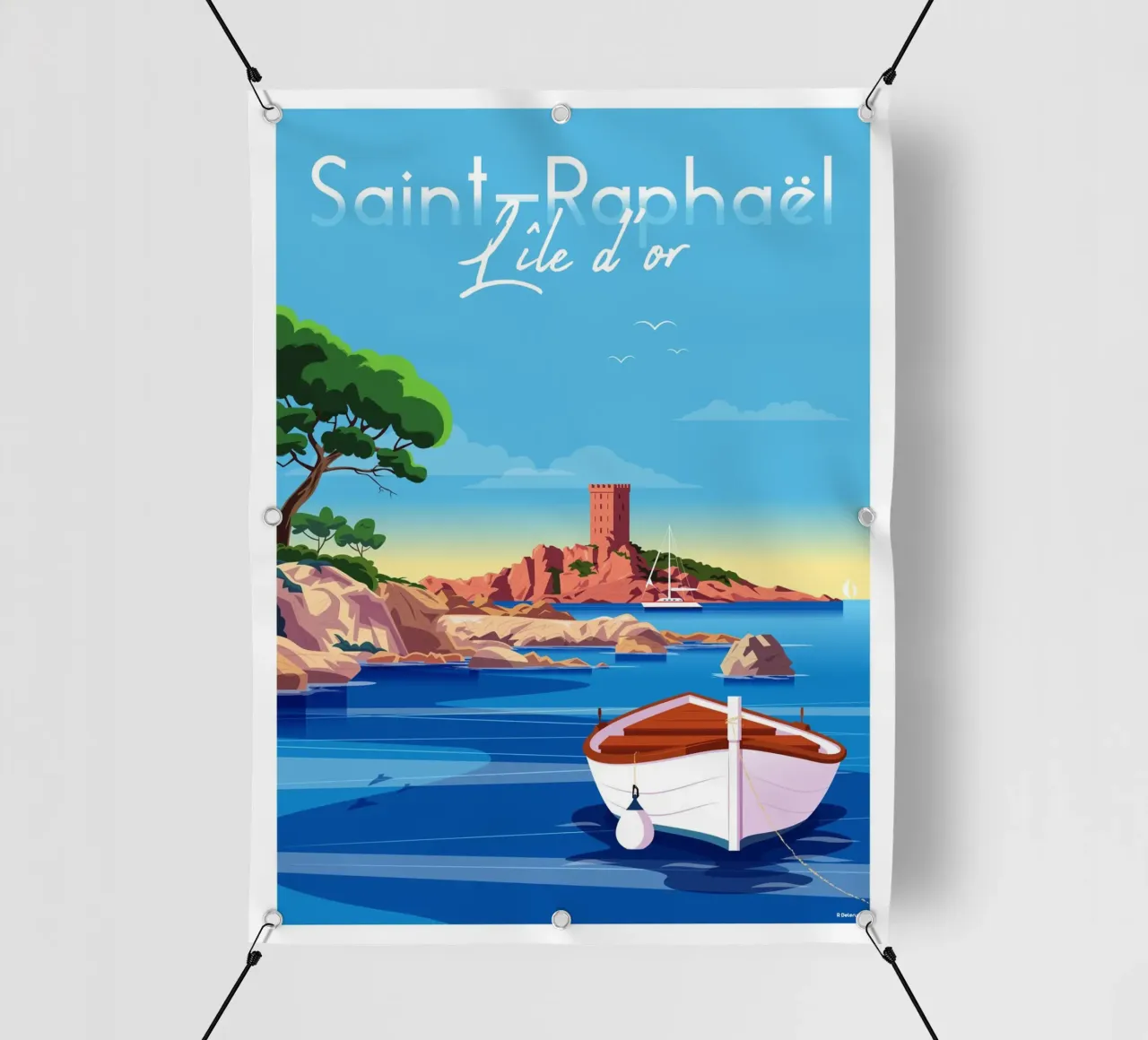 Saint Raphaël Île d'or telo in pvc da Raphaël Delerue