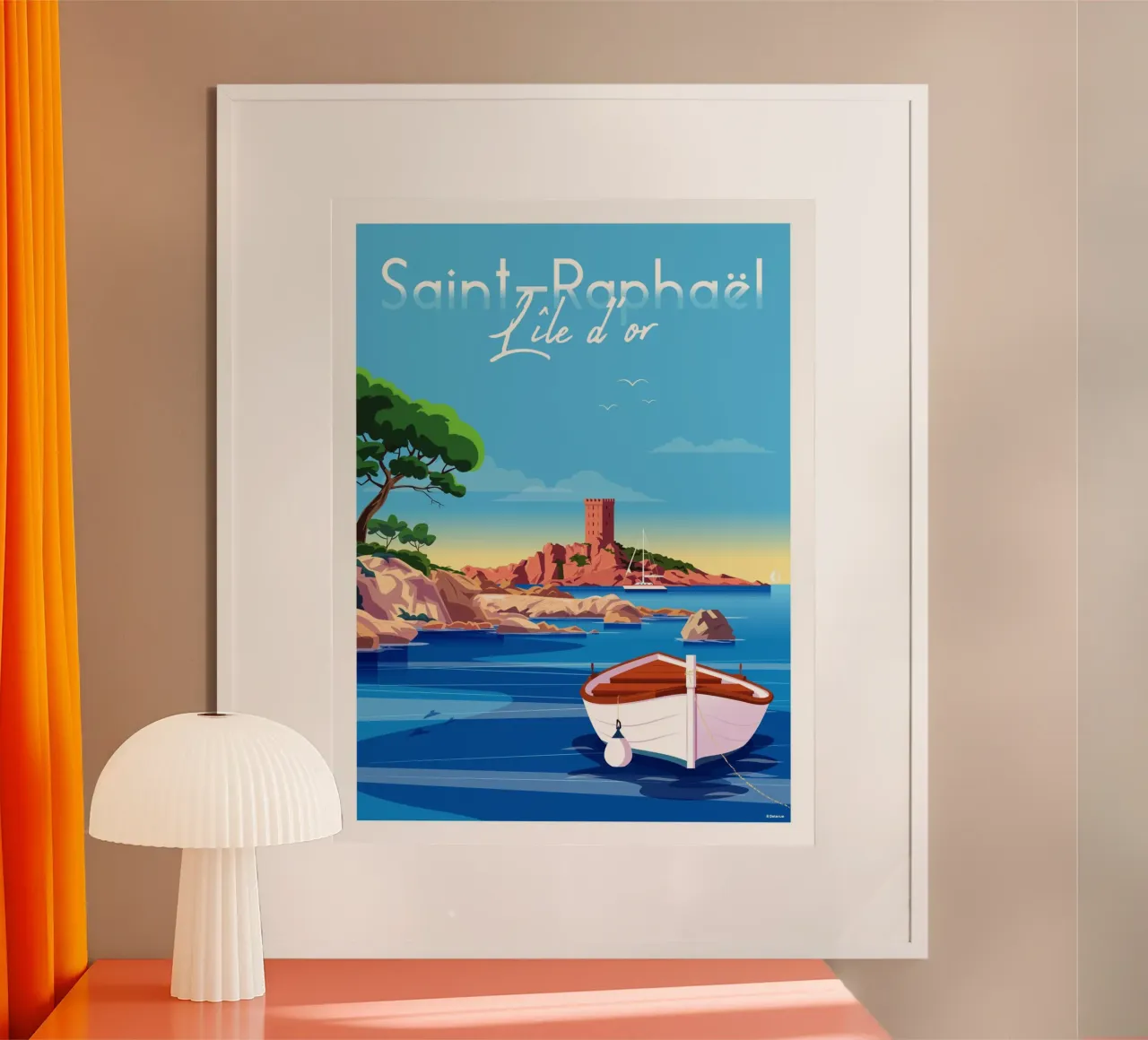 Saint Raphaël Île d'or carta hahnemühle da Raphaël Delerue