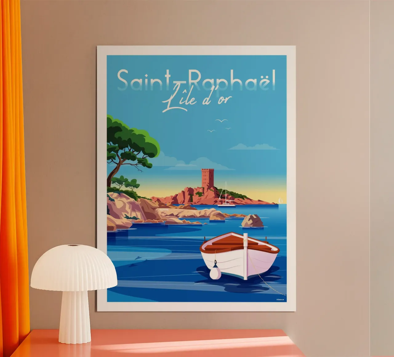 Saint Raphaël Île d'or carta hahnemühle da Raphaël Delerue