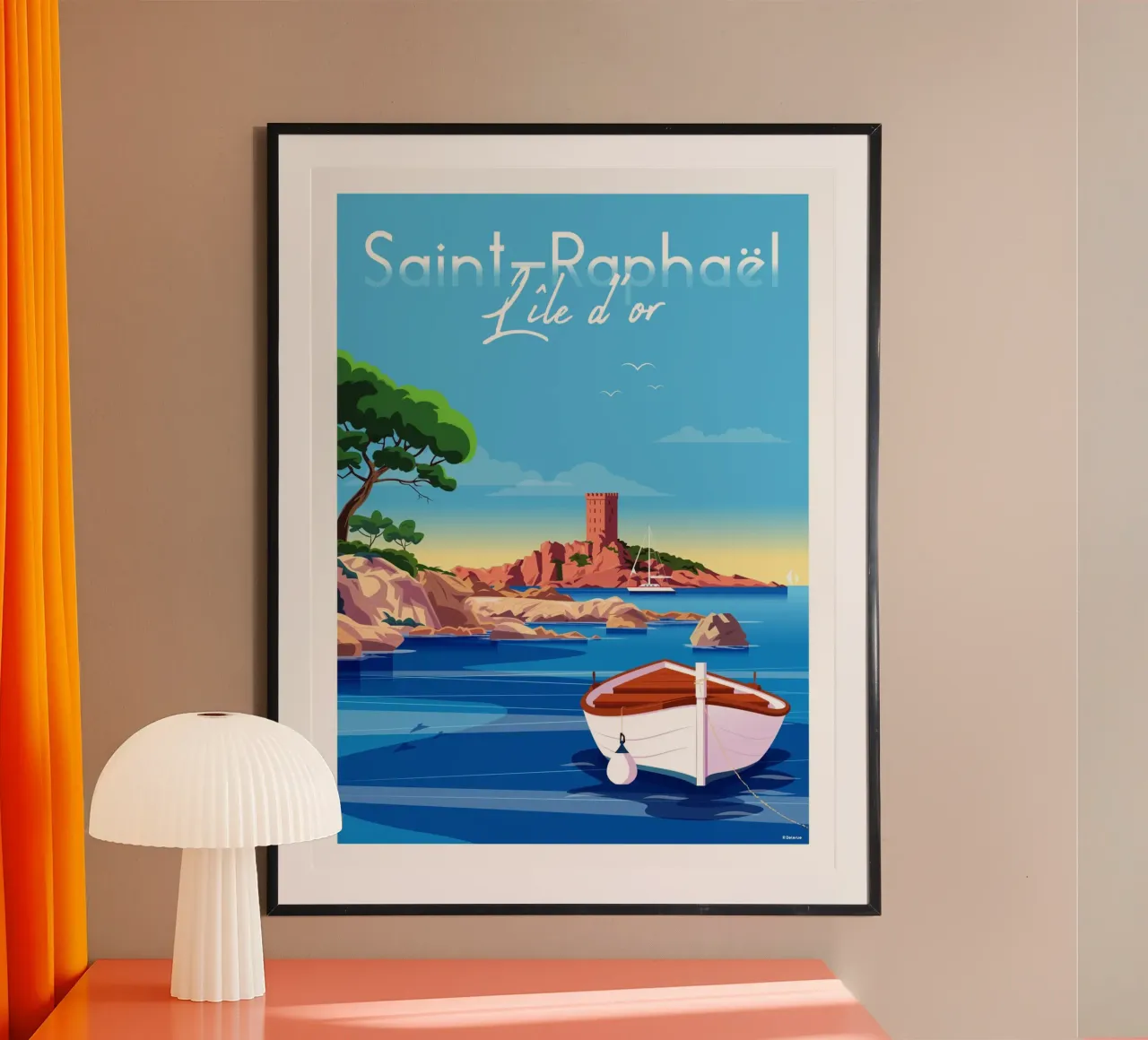 Saint Raphaël Île d'or carta hahnemühle da Raphaël Delerue
