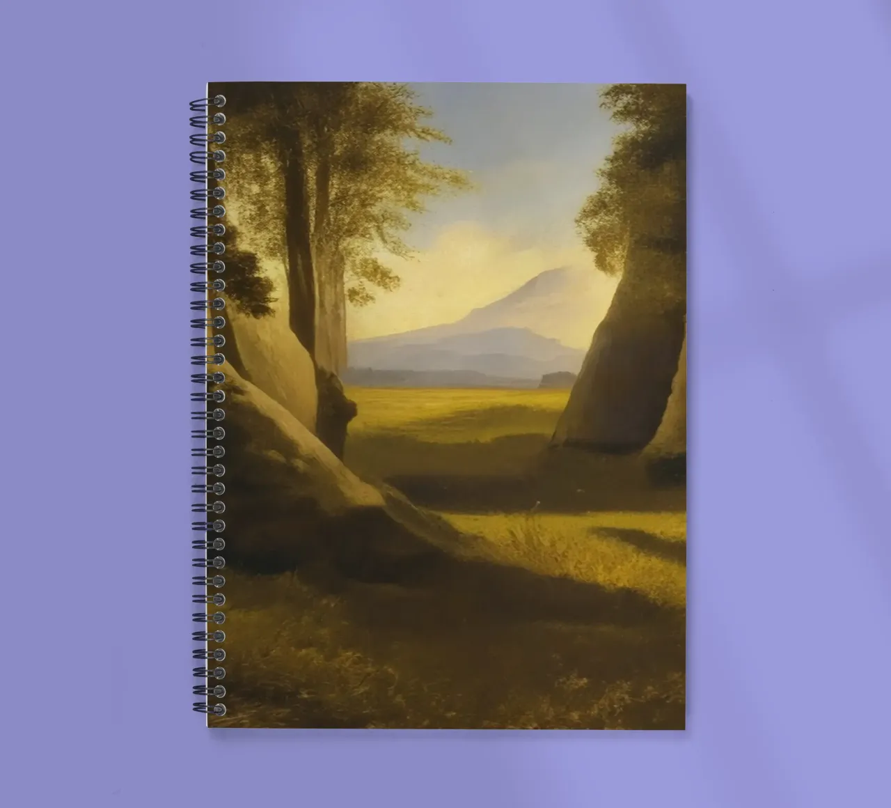 View from the forest_1 spiral notebook by Impressionismus by LK