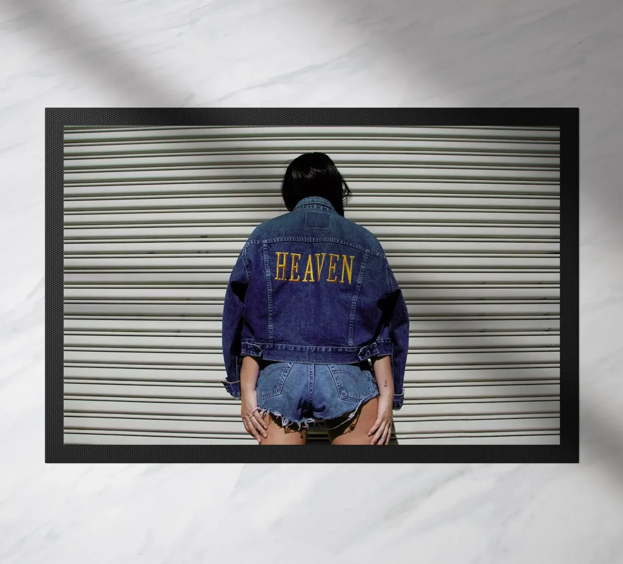 Heaven doormat by Aysha Banos