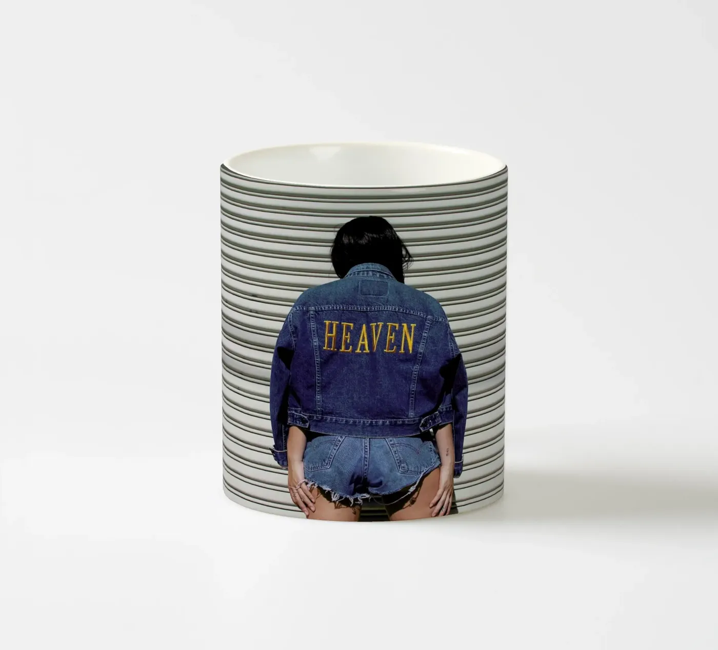 Heaven ceramic mug by Aysha Banos
