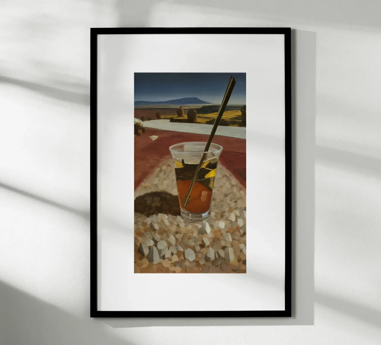 Cocktail in vacanza_1 poster con telaio in legno da Impressionismus by LK