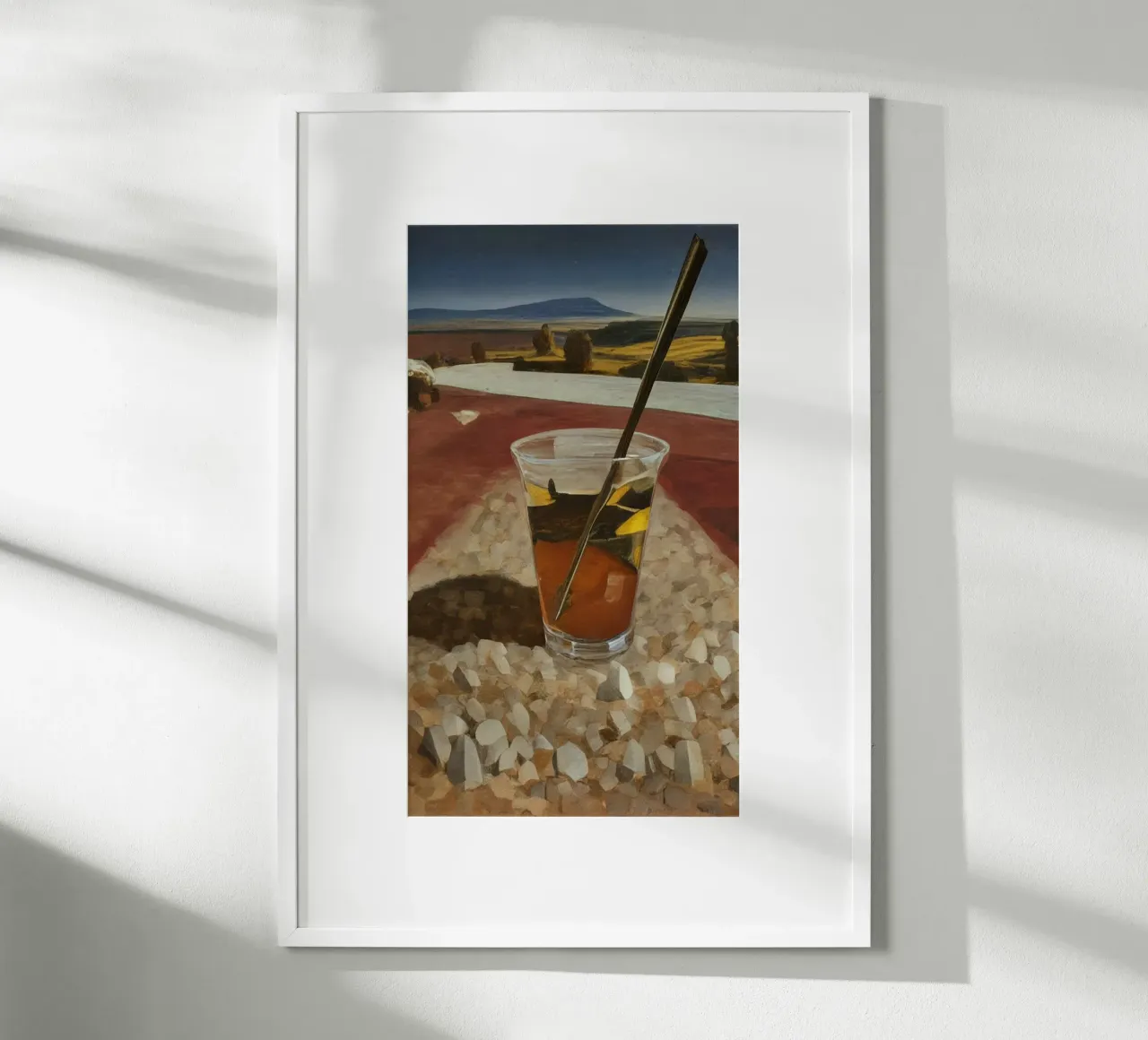 Cocktail in vacanza_1 poster con telaio in legno da Impressionismus by LK
