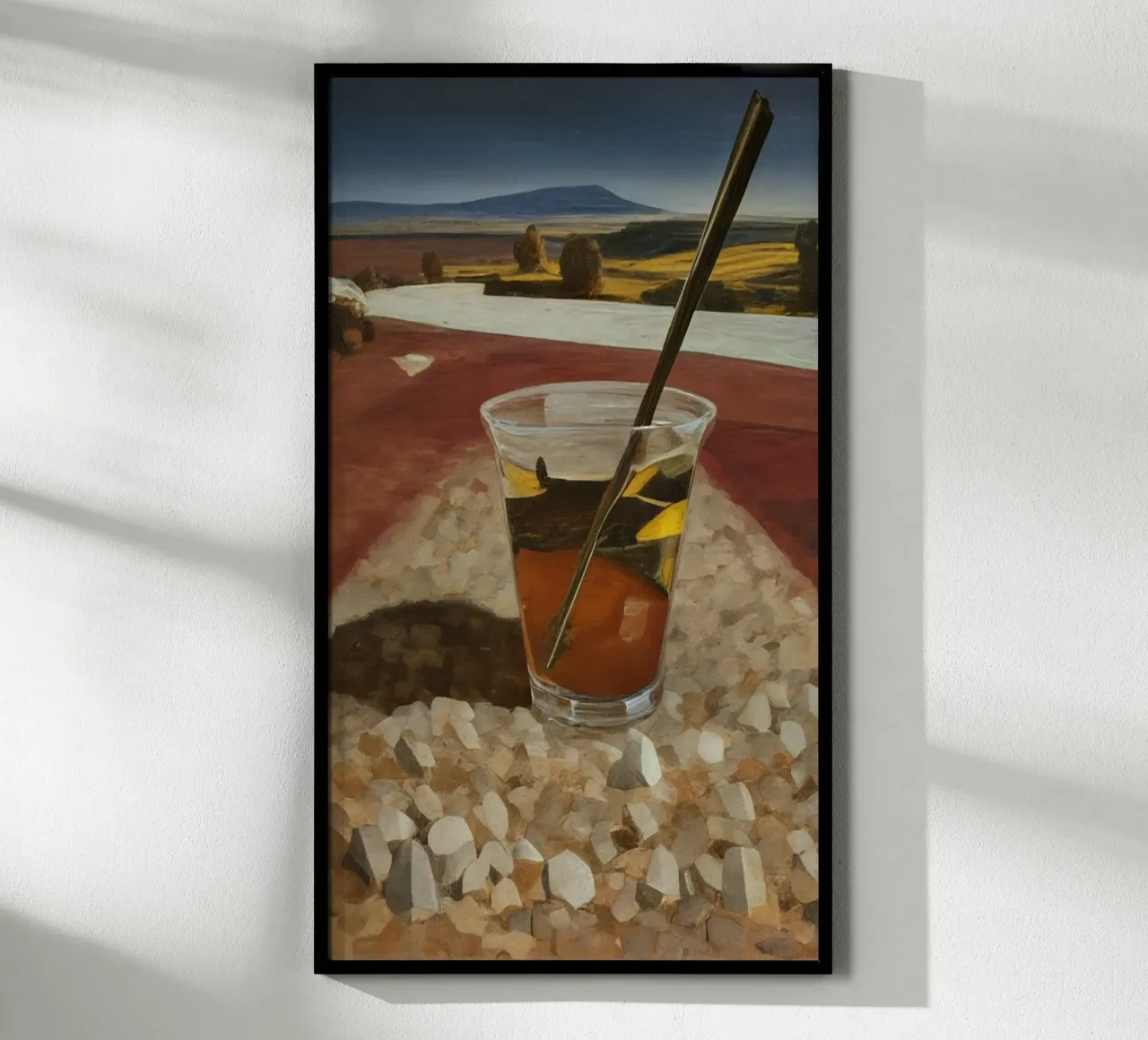 Cocktail in vacanza_1 poster con telaio in legno da Impressionismus by LK