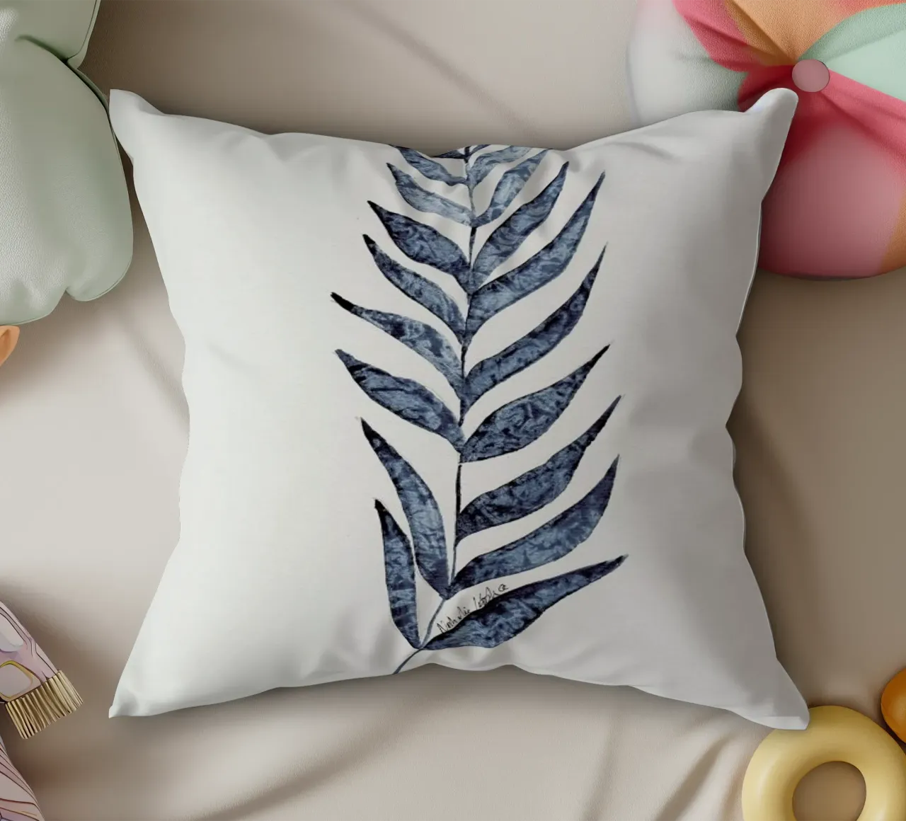 Palm Leaves cuscino da Nathys_illustration