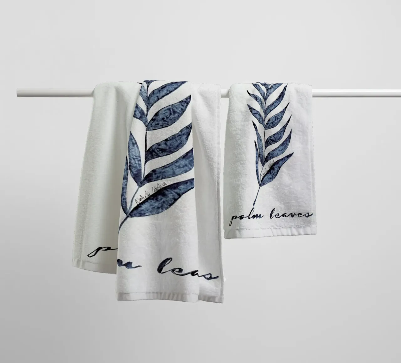 Palm Leaves asciugamano da bagno da Nathys_illustration