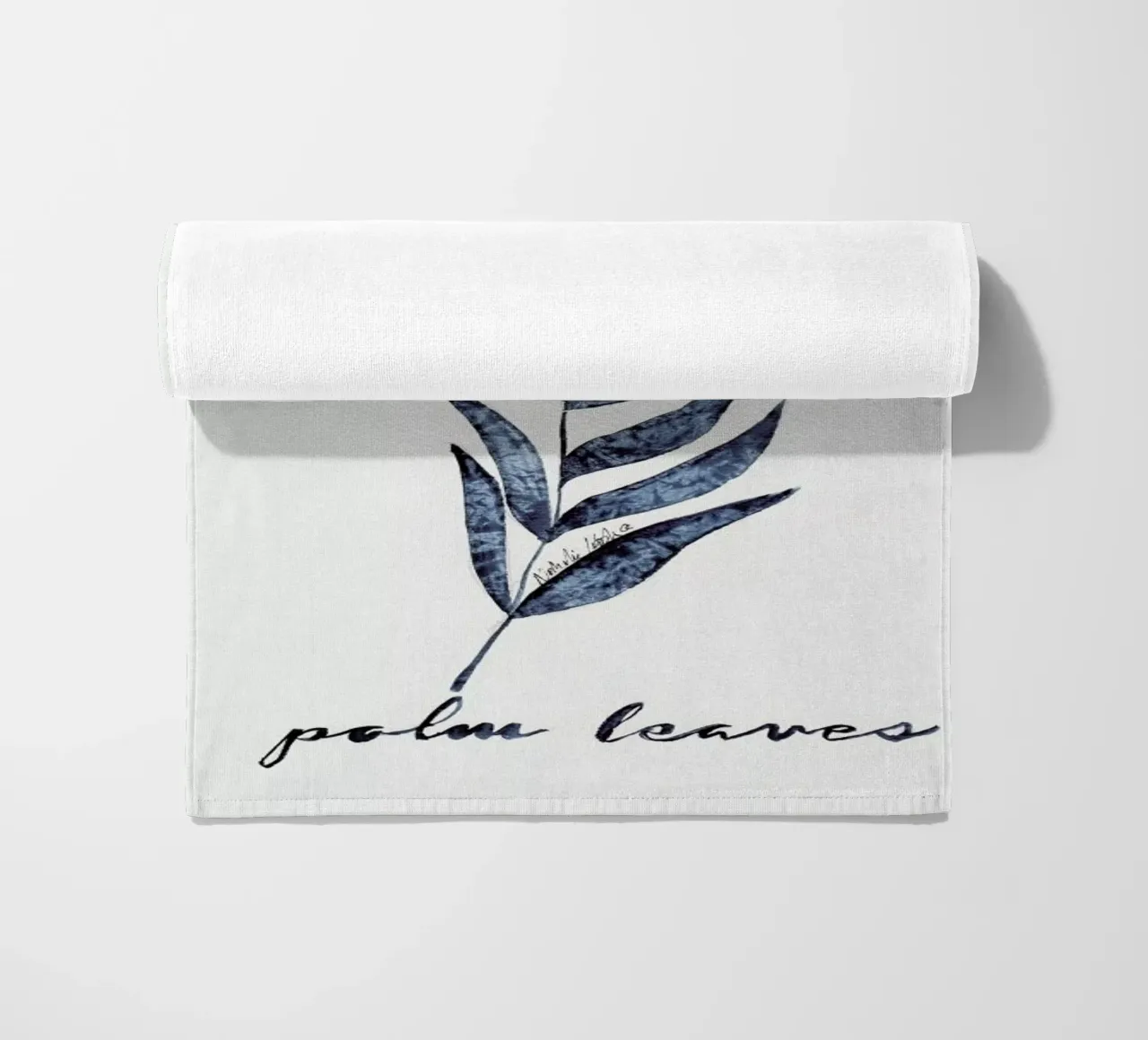 Palm Leaves beach towel by Nathys_illustration