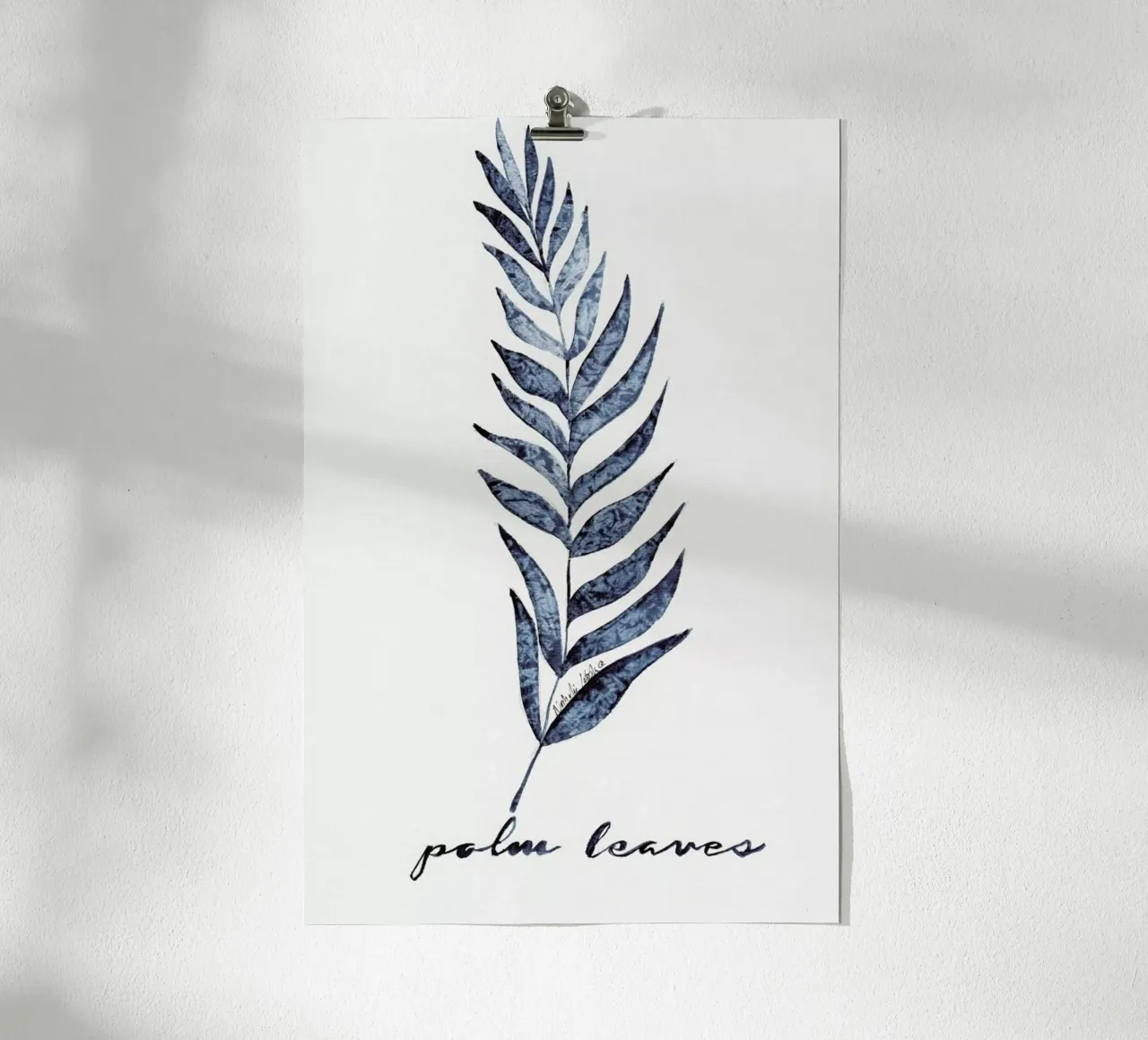 Palm Leaves carta hahnemühle da Nathys_illustration