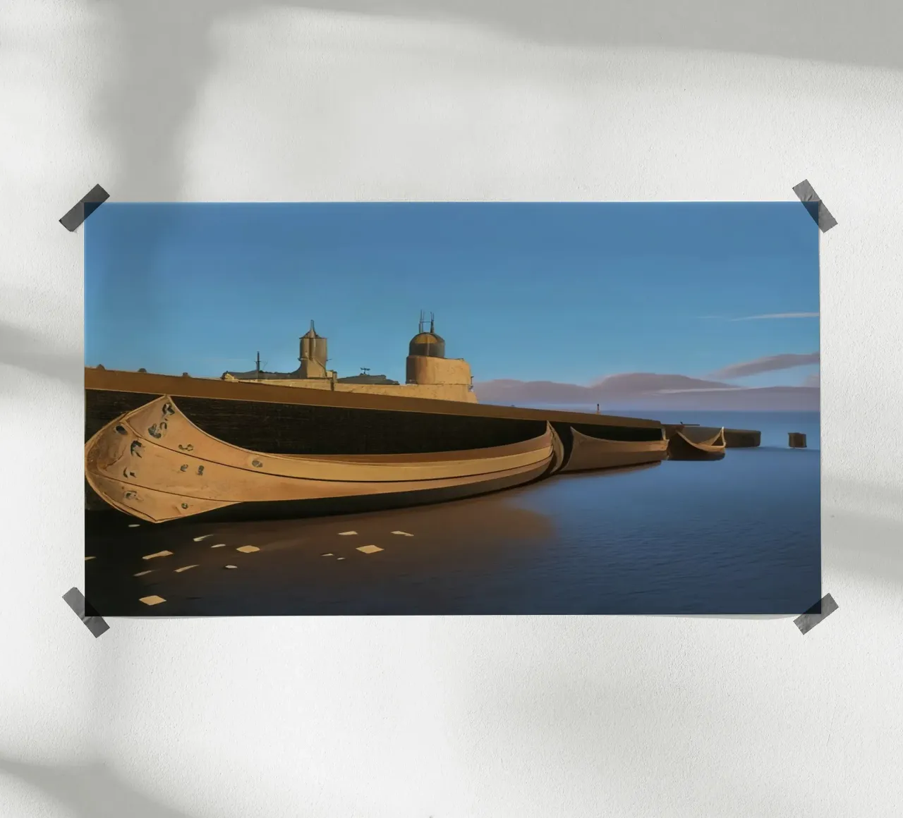 Canoe sul Reno poster da Impressionismus by LK