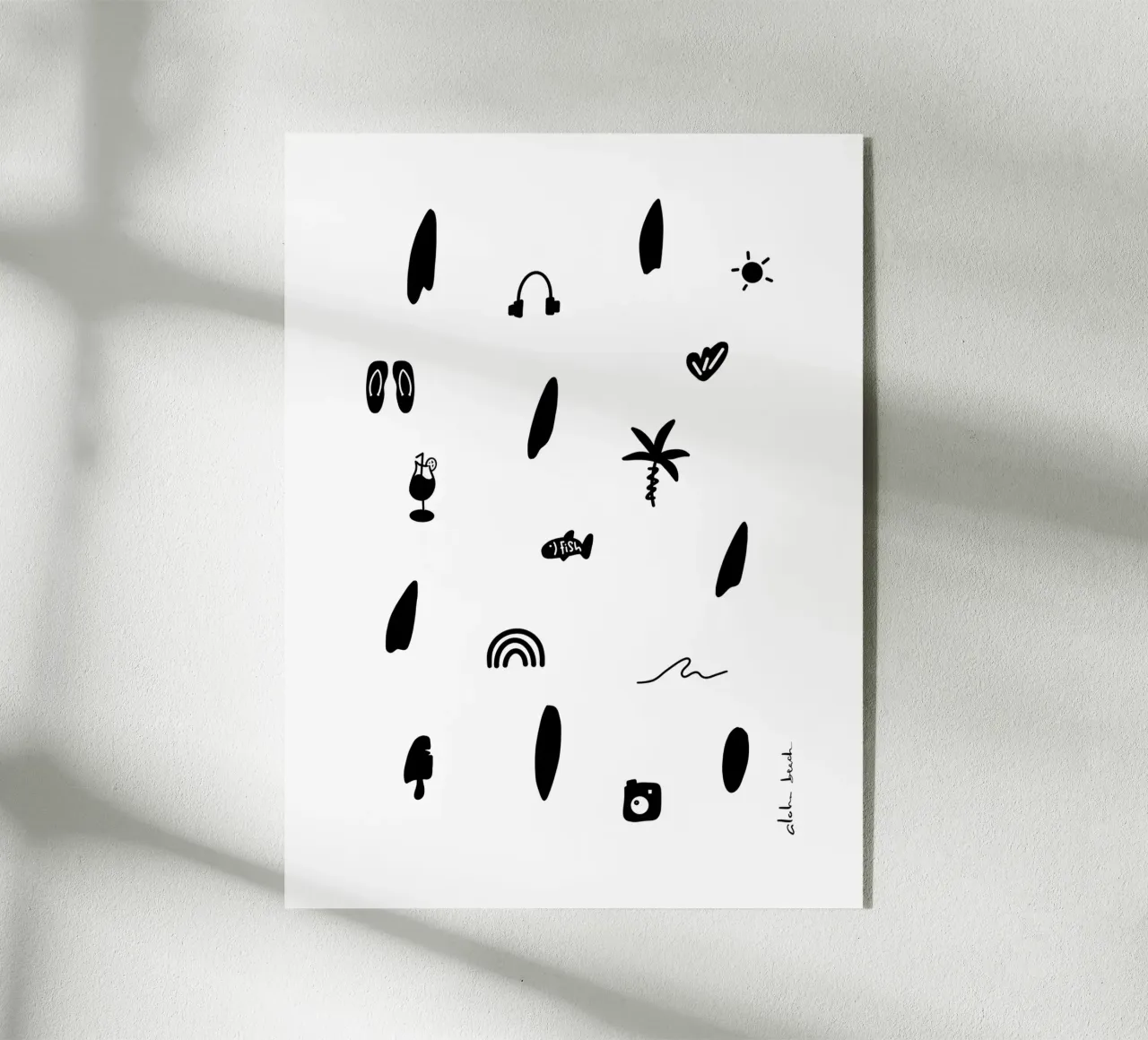 Beach Life plexiglass da LIMITED EDITION LETTERS