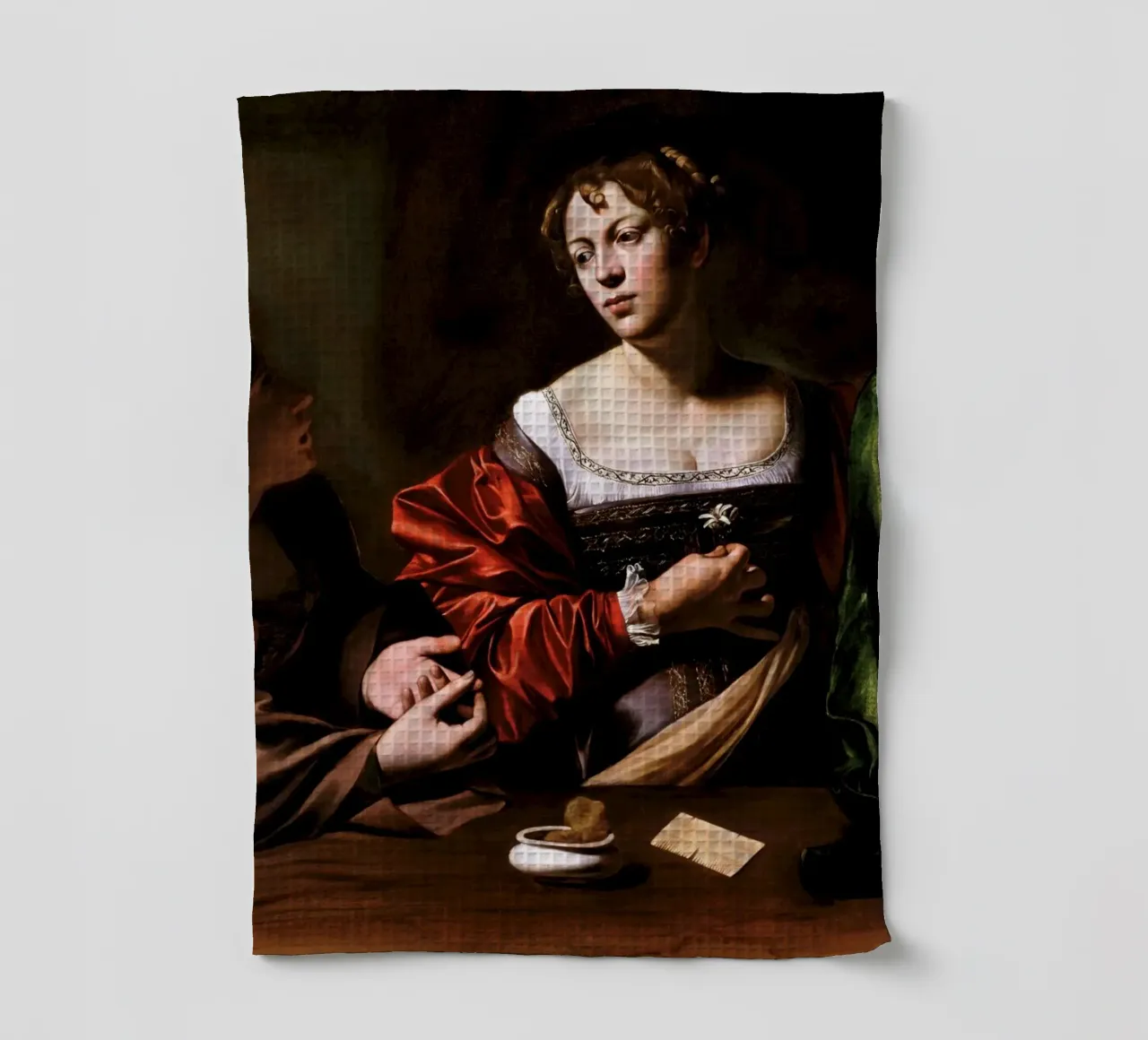 Caravaggio - Marta e Maria Maddalena canovaccio da cucina da Timeless Artworks