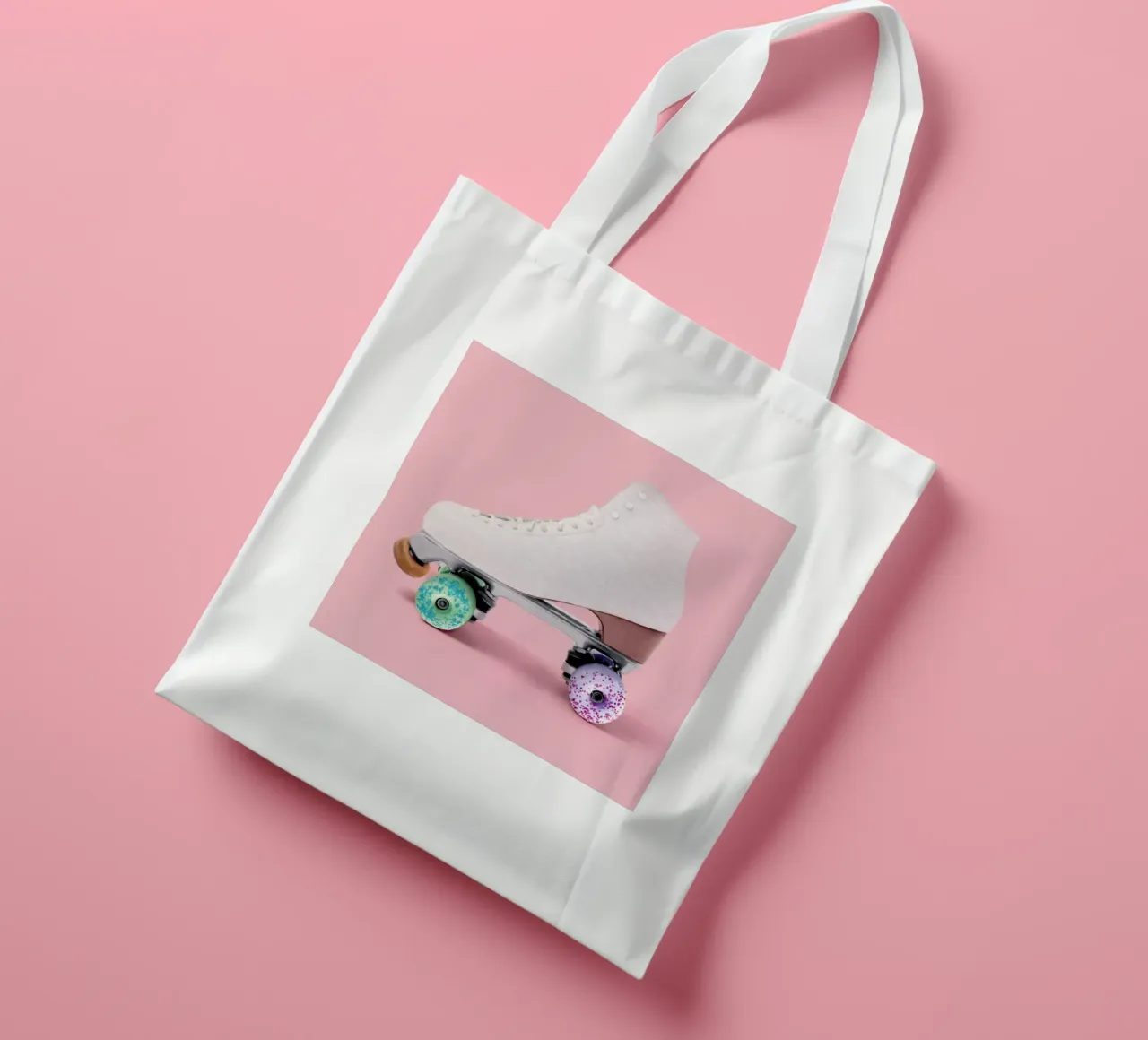Roller Donut borsa in juta da Paul Fuentes Design