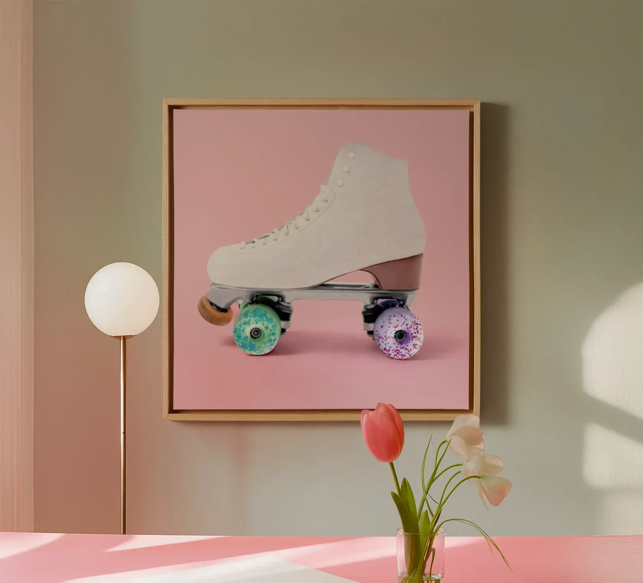 Roller Donut tela con Cornice a cassetta da Paul Fuentes Design
