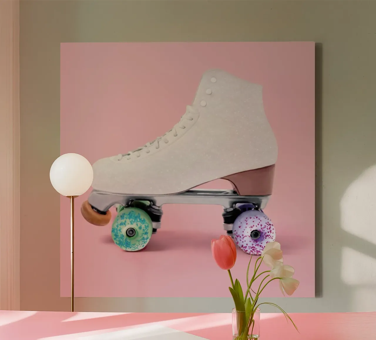 Roller Donut tela con Cornice a cassetta da Paul Fuentes Design