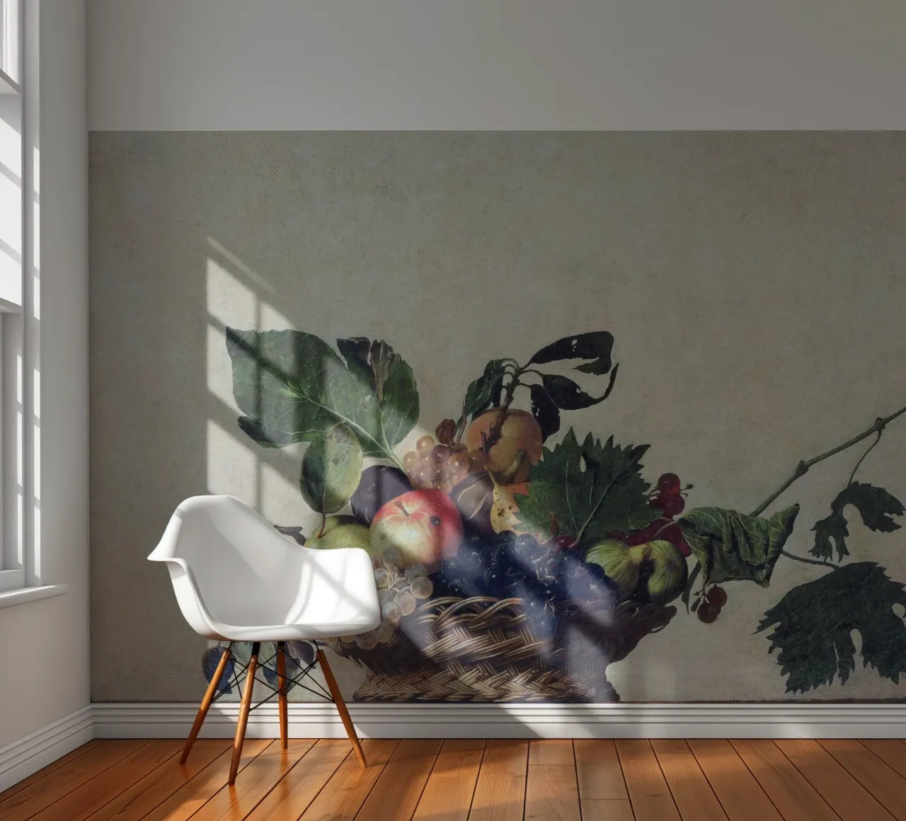 Caravaggio - Korb mit Früchten Fototapete von Timeless Artworks