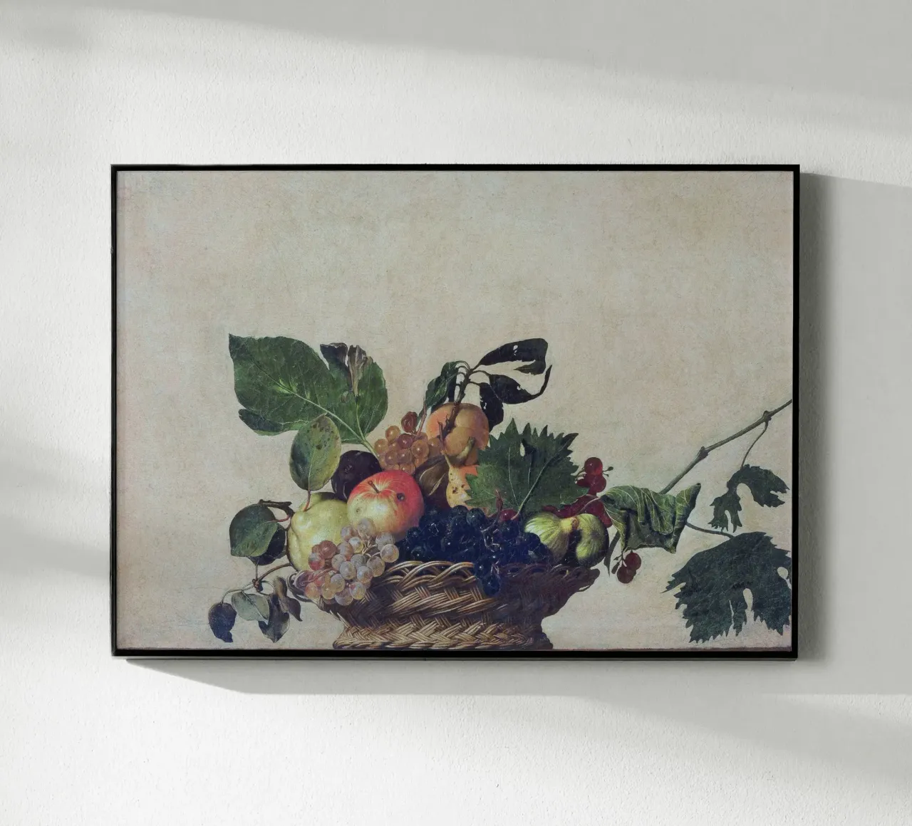Caravaggio - Canestro di frutta plexiglass da Timeless Artworks