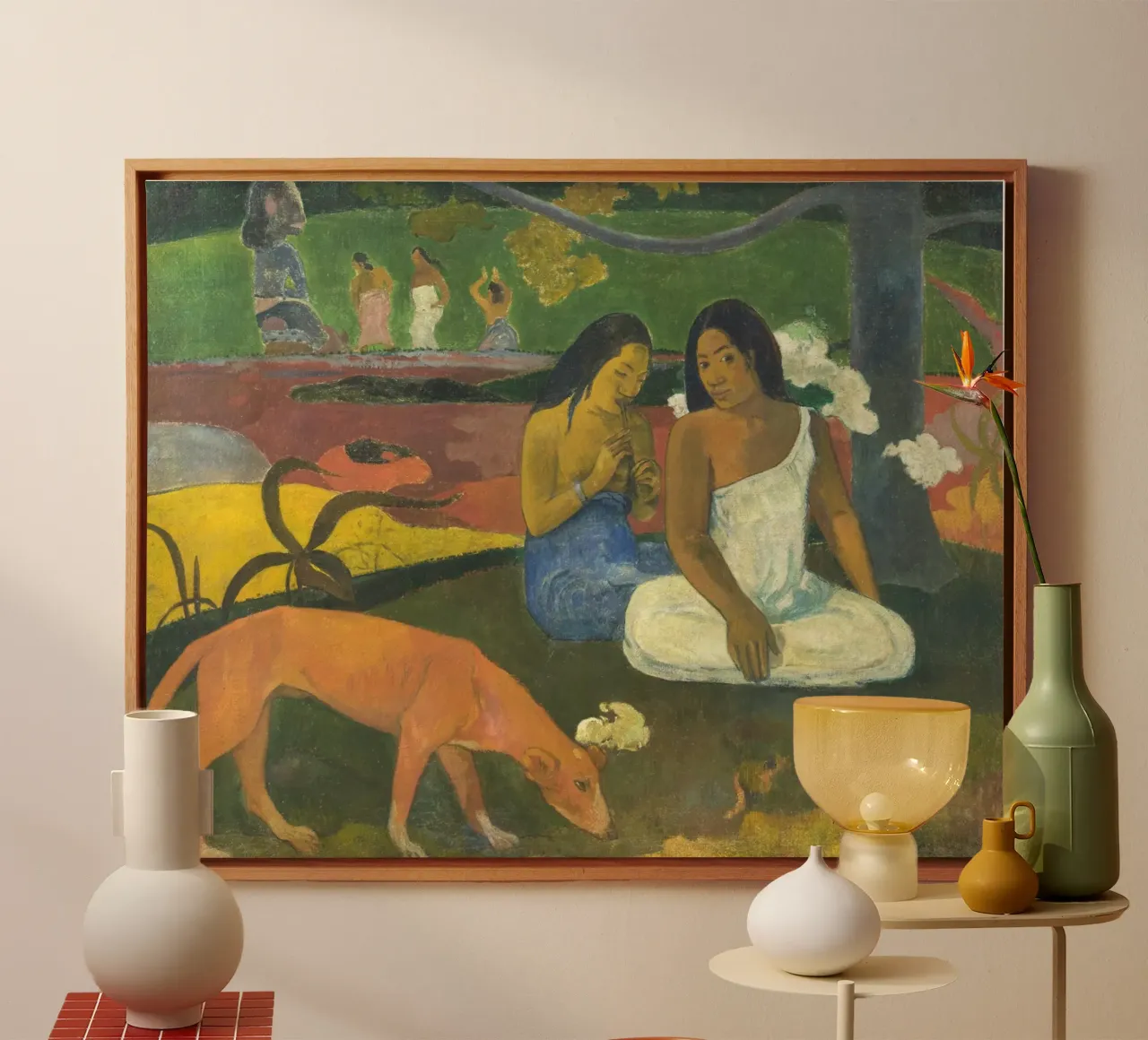 Paul Gauguin - Uitzending canvas van Timeless Artworks