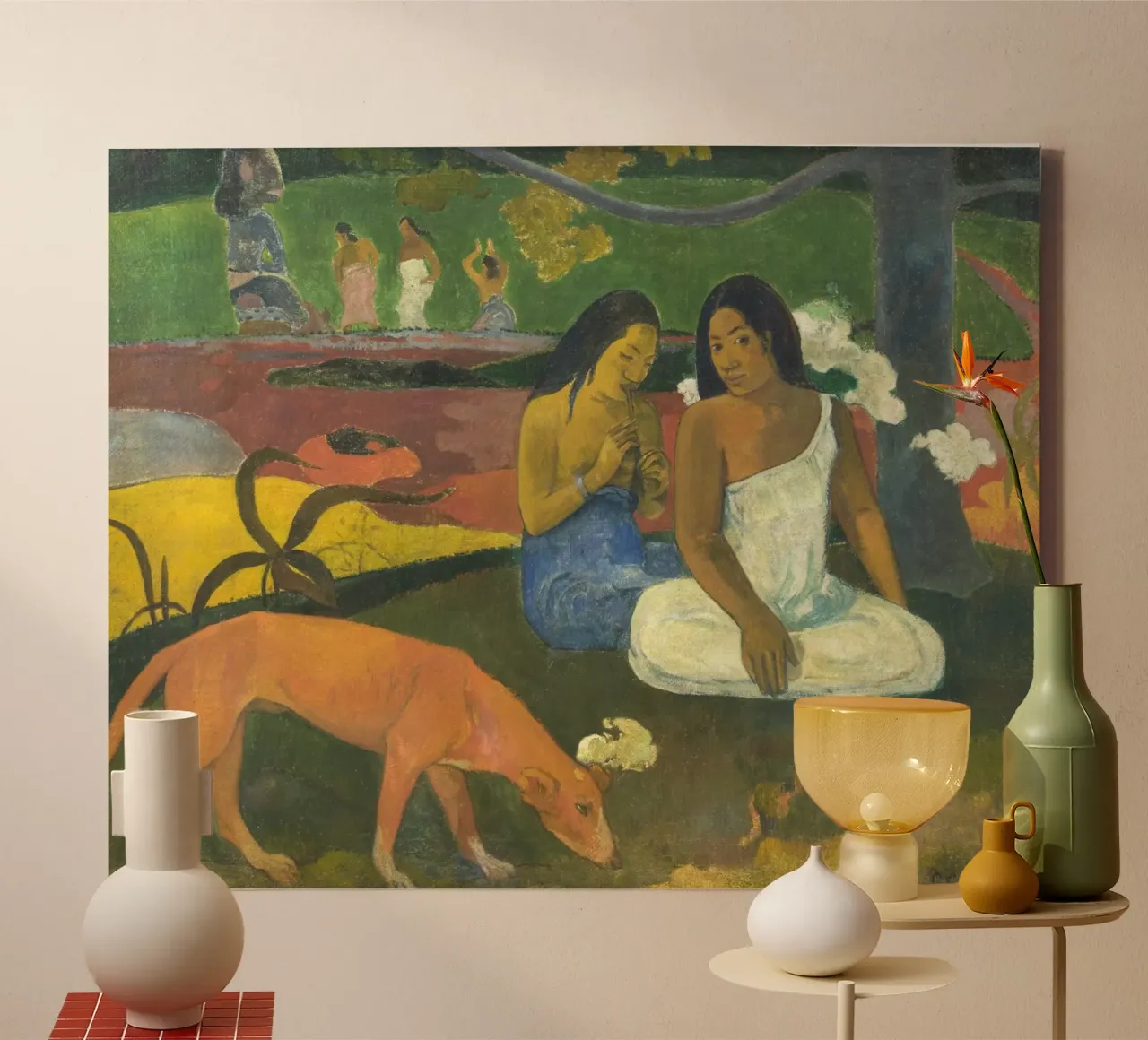 Paul Gauguin - Uitzending canvas van Timeless Artworks