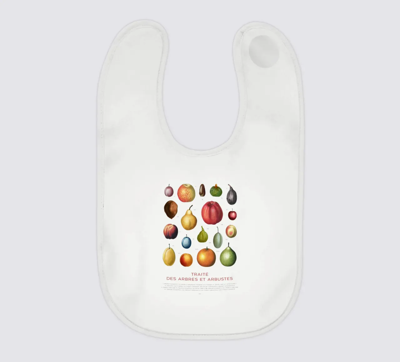 Fruit chart Babylätzchen von Vintagrafica