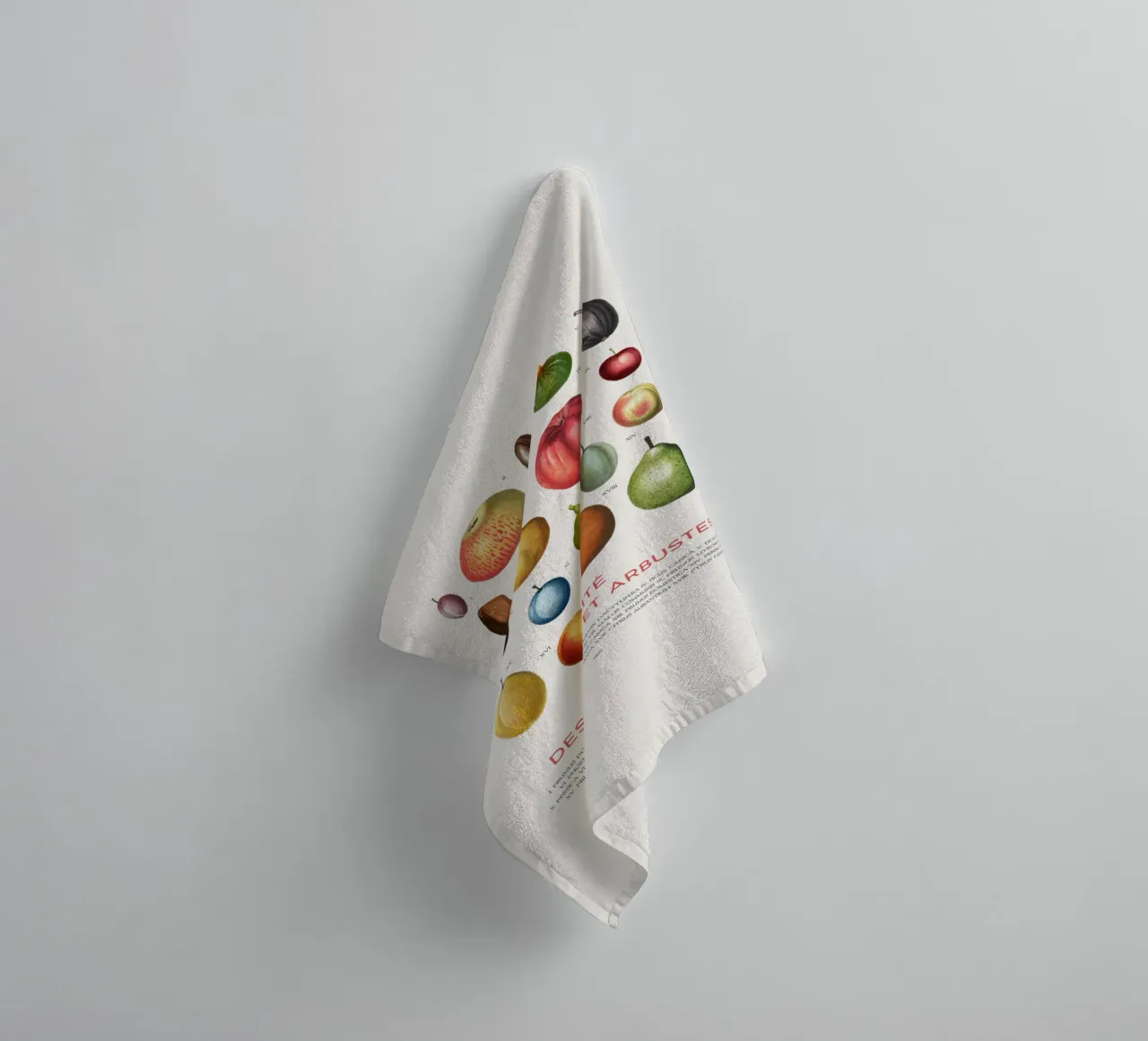 Tabella della frutta asciugamano da bagno da Vintagrafica
