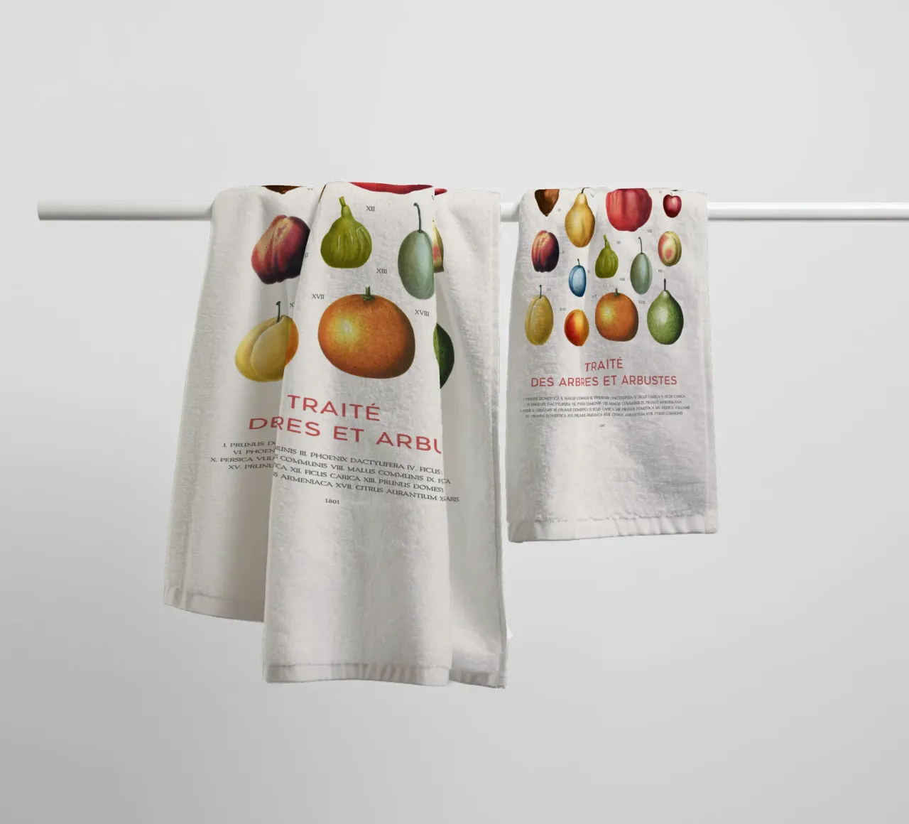 Tabella della frutta asciugamano da bagno da Vintagrafica